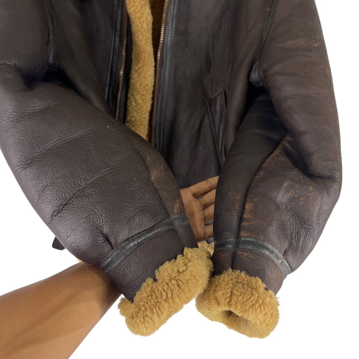 Vintage 🔥 Vintage Type B3 Insignia Shearling Leather Jacket Size US S / EU 44-46 / 1 - 11 Thumbnail