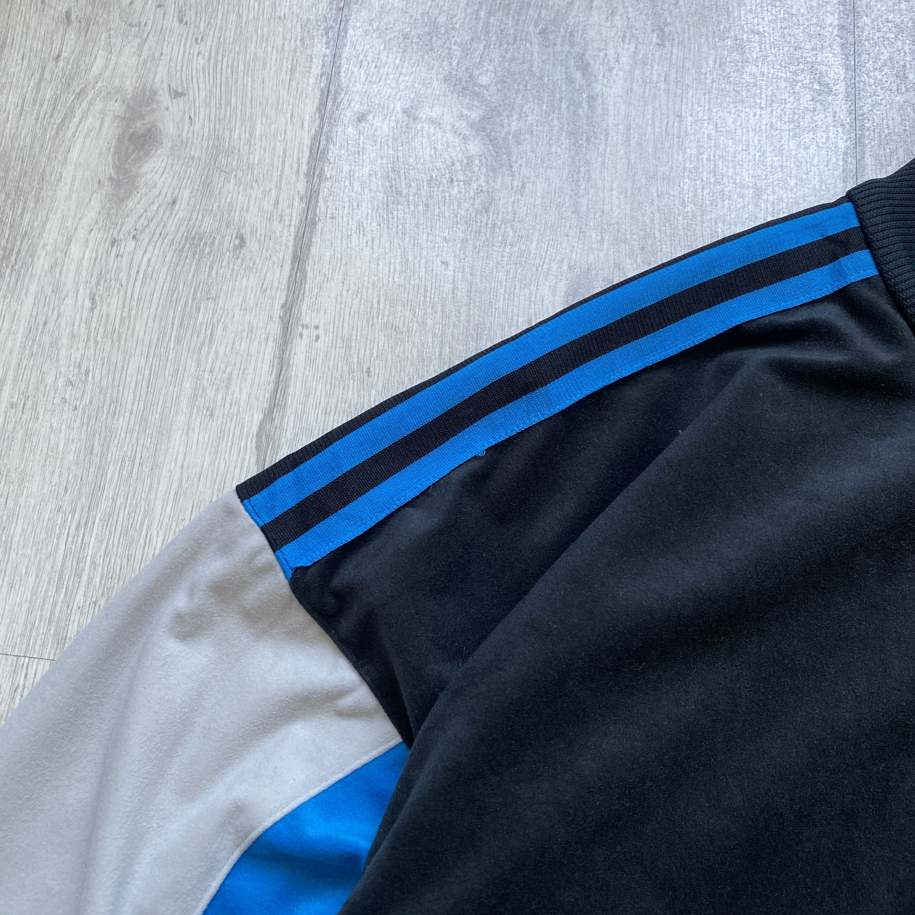 Adidas 🦏 Vintage 90s Adidas Track top jacket Velour Firebird Zip Size US L / EU 52-54 / 3 - 6 Thumbnail