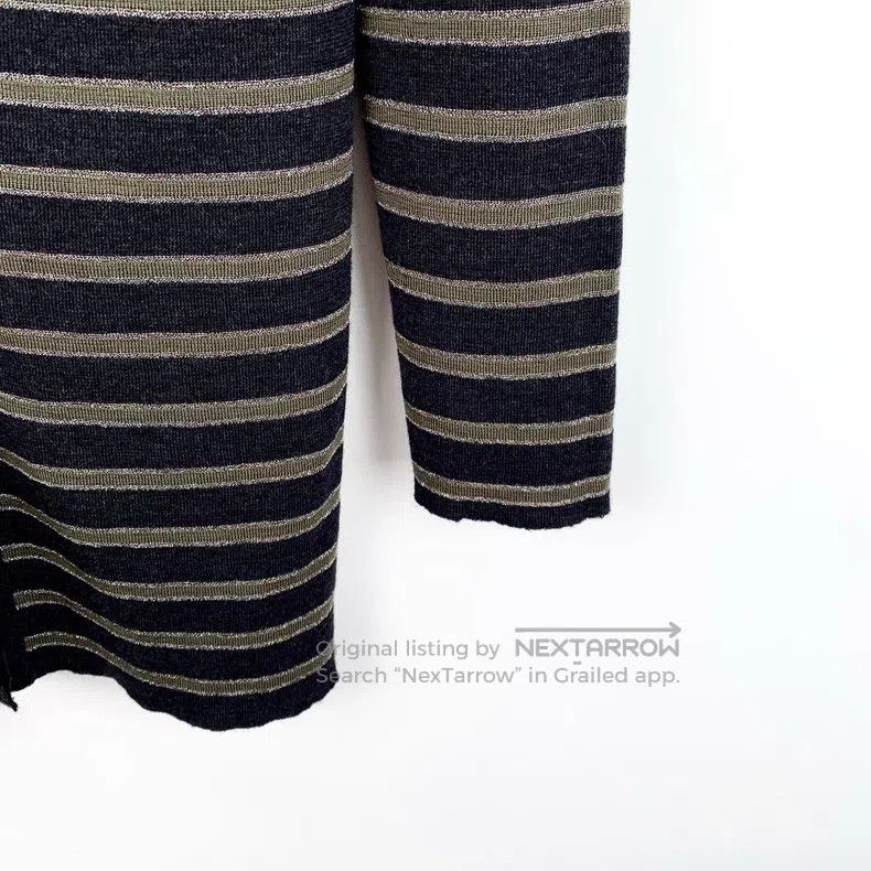 Brunello Cucinelli Brunello Cucinelli Color-blocked striped wool V-neck long- Size XS / US 0-2 / IT 36-38 - 4 Thumbnail
