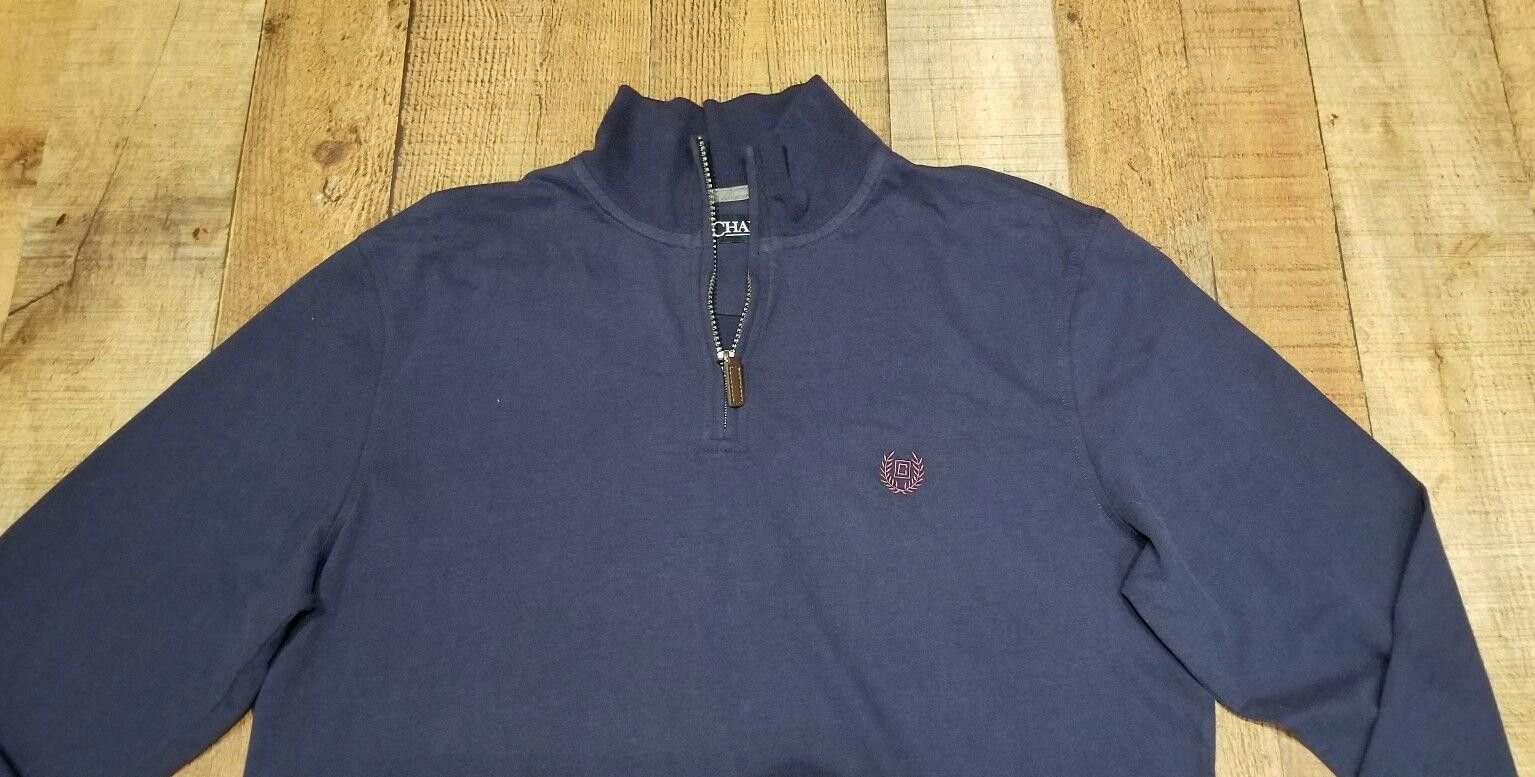 Chaps Mens Chaps Pullover Size Medium Navy blue 1/4 Zip sweatshirt Size US M / EU 48-50 / 2 - 2 Thumbnail