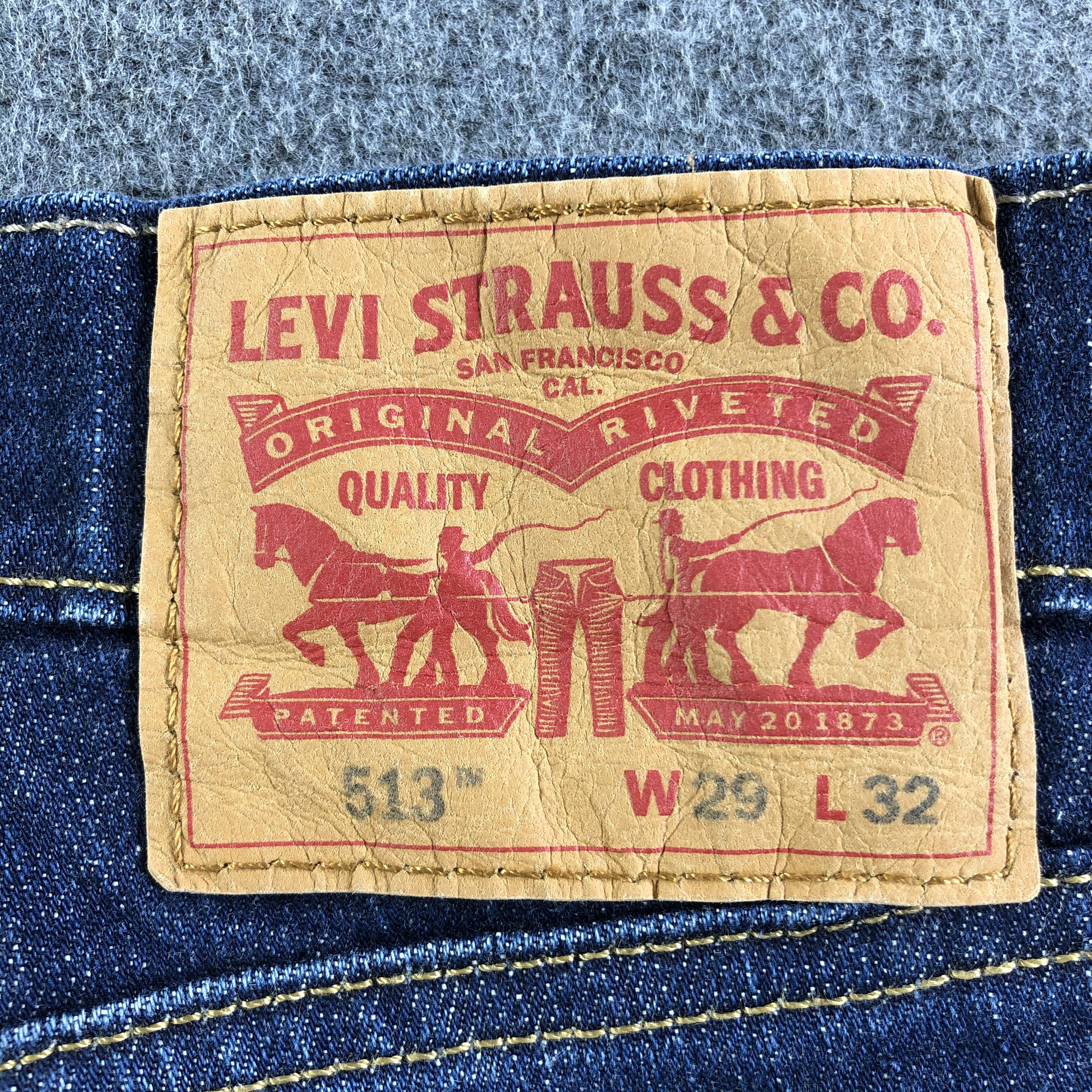Levi's Vintage Blue Wash Levis 513 Jeans-J4449 Size US 30 / EU 46 - 5 Thumbnail
