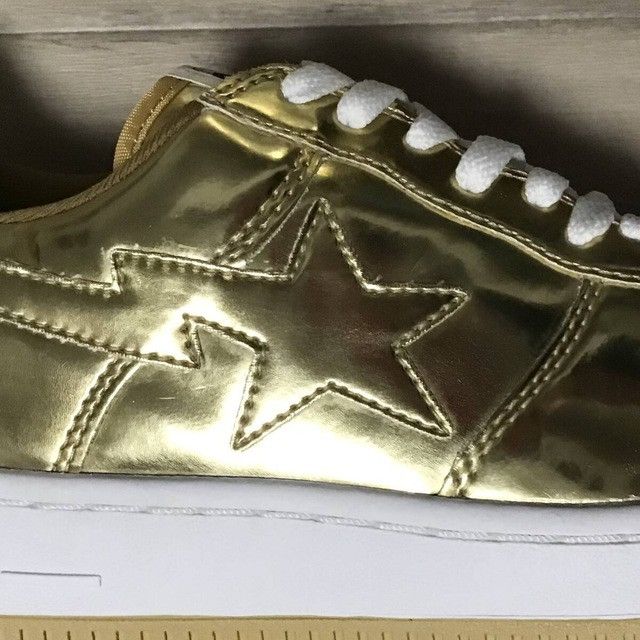 Bape × Nigo 2010 Shark Gold Foil BAPE STA Sneakers a bathing ape NIGO Size US 9 / EU 42 - 7 Thumbnail