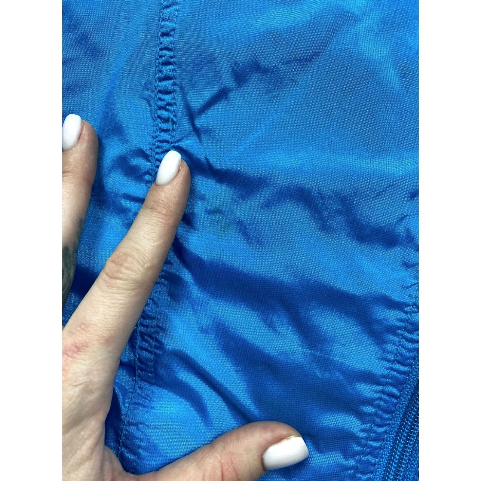 Adidas ADIDAS Track Jacket Track Pants 90s Vintage Mens Nylon XL Blue Tracksuit Mens 90s Size 46R - 7 Thumbnail