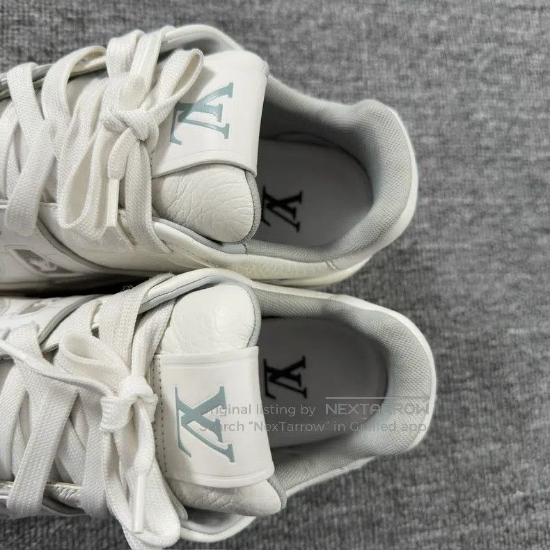 Louis Vuitton Louis Vuitton Trainer white cement shoes Size US 7 / IT 37 - 6 Thumbnail