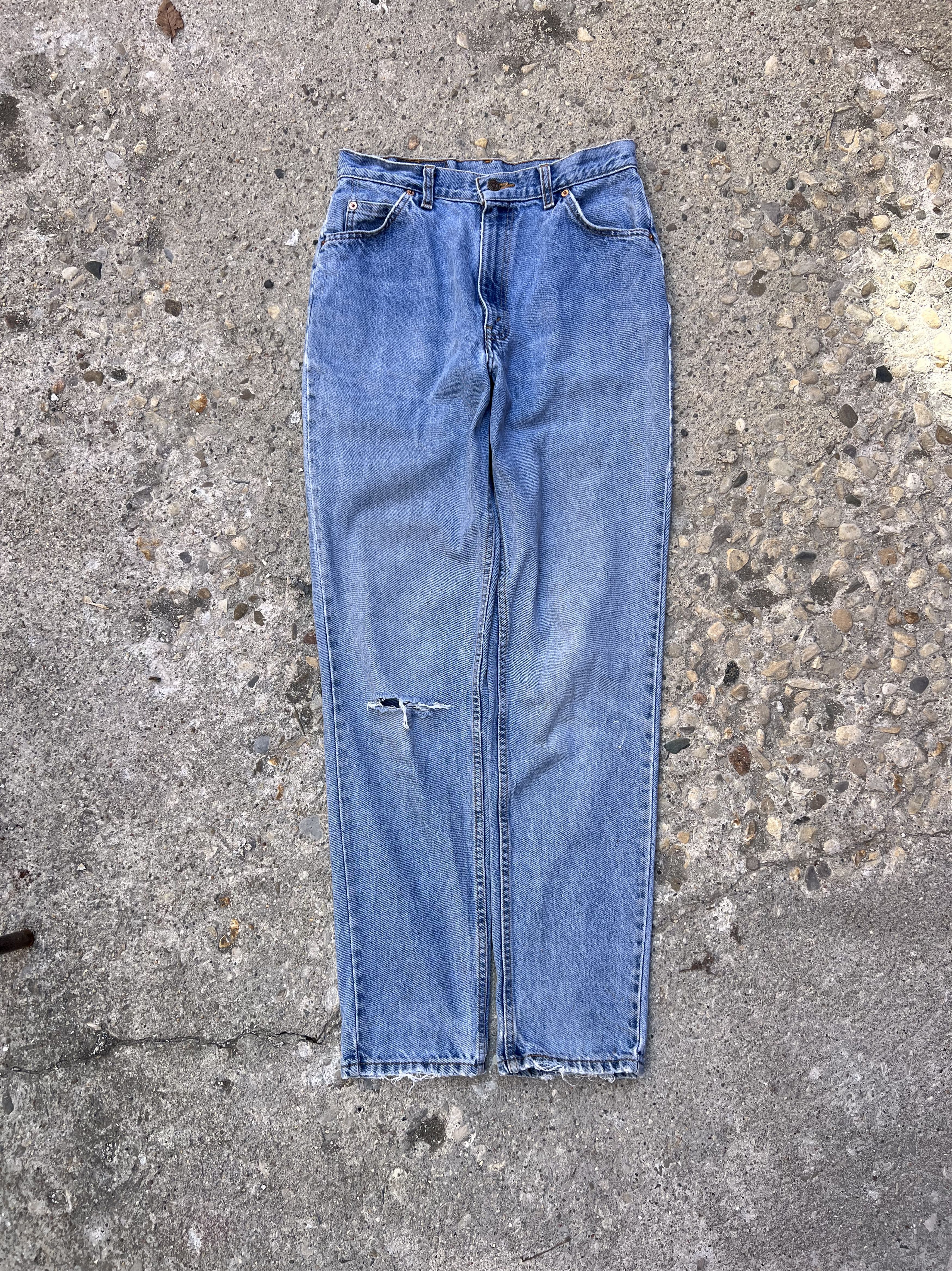 Levi's × Vintage VTG 1997 Levi's 631 Orange Tab Light Wash Denim Jeans Size US 28 / EU 44 - 1 Thumbnail