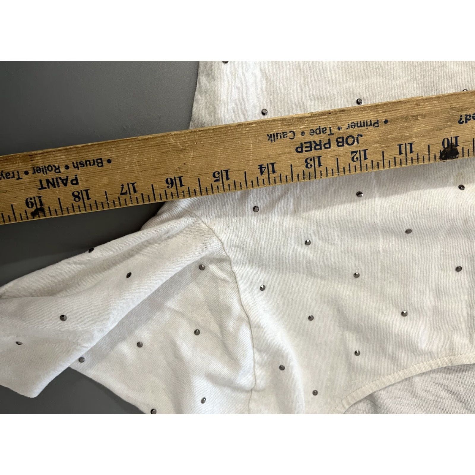 J.Crew J. Crew T-Shirt Womens Size M White Round Neck Long Sleeve Lightweight Embroidered Size M / US 6-8 / IT 42-44 - 5 Thumbnail