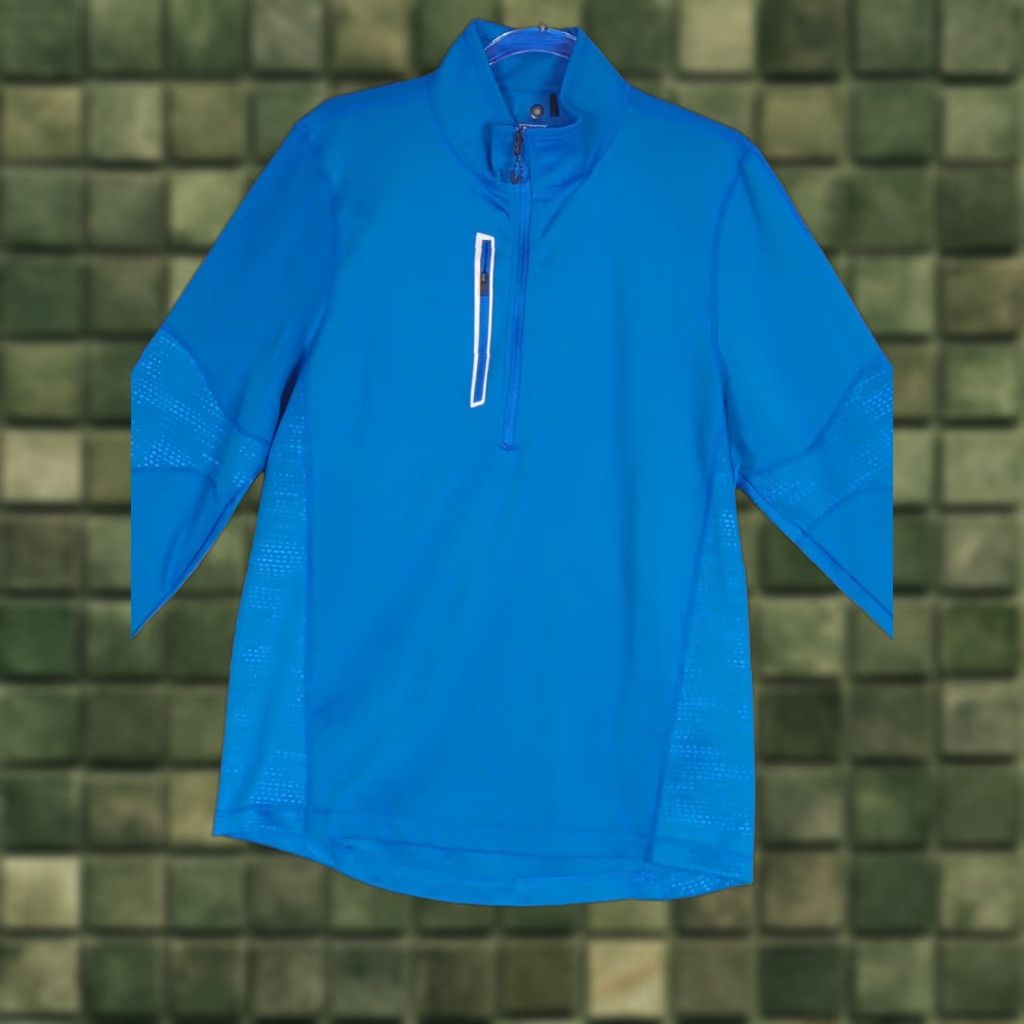 Vintage OGIO Endurance Quarter Zip Pullover Jacket Men M Blue Lightweight Golf Shirt Size US M / EU 48-50 / 2 - 1 Thumbnail
