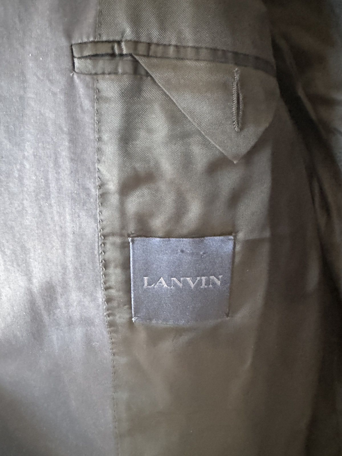 Lanvin Lanvin Blazer Jacket Raw Edge Navy Sz 52 Size 52R - 6 Thumbnail