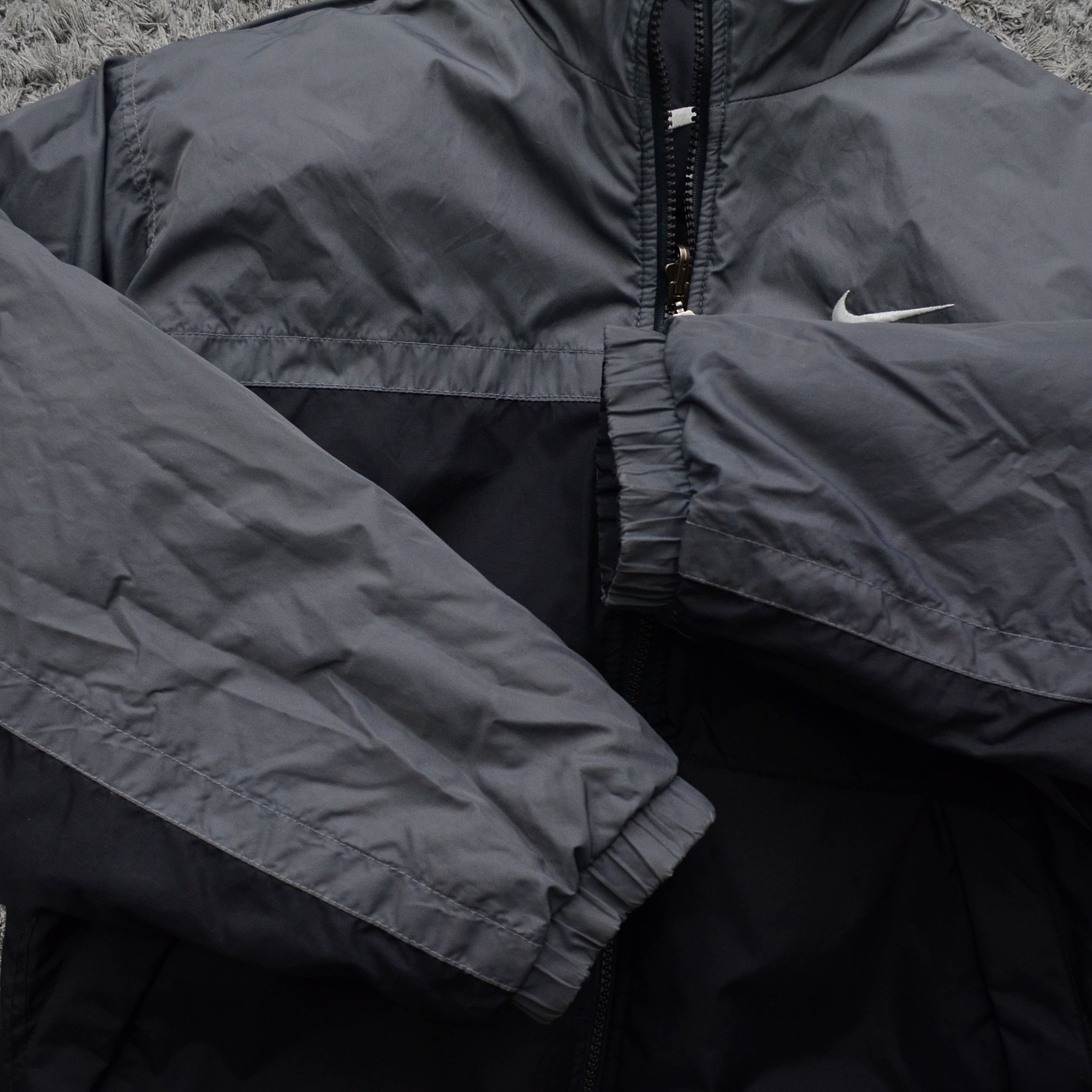 Nike Vintage Beige Puffer Jacket y2k retro Two-Sided AcG