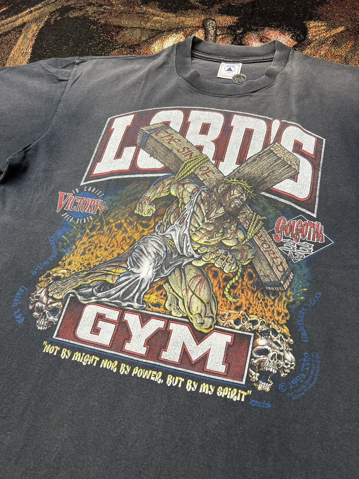 Vintage Rare Lord's Gym Jesus Tee