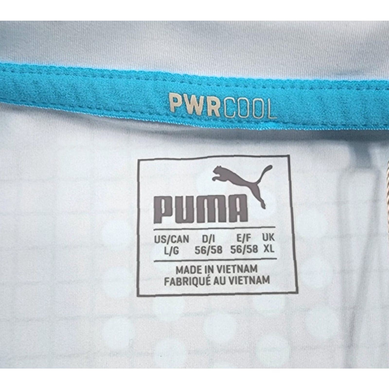 Puma PUMA Golf Polo Shirt Mens L Blue Crossfade GT PWRCOOL DryCELL Charity Tourney Size US L / EU 52-54 / 3 - 3 Thumbnail