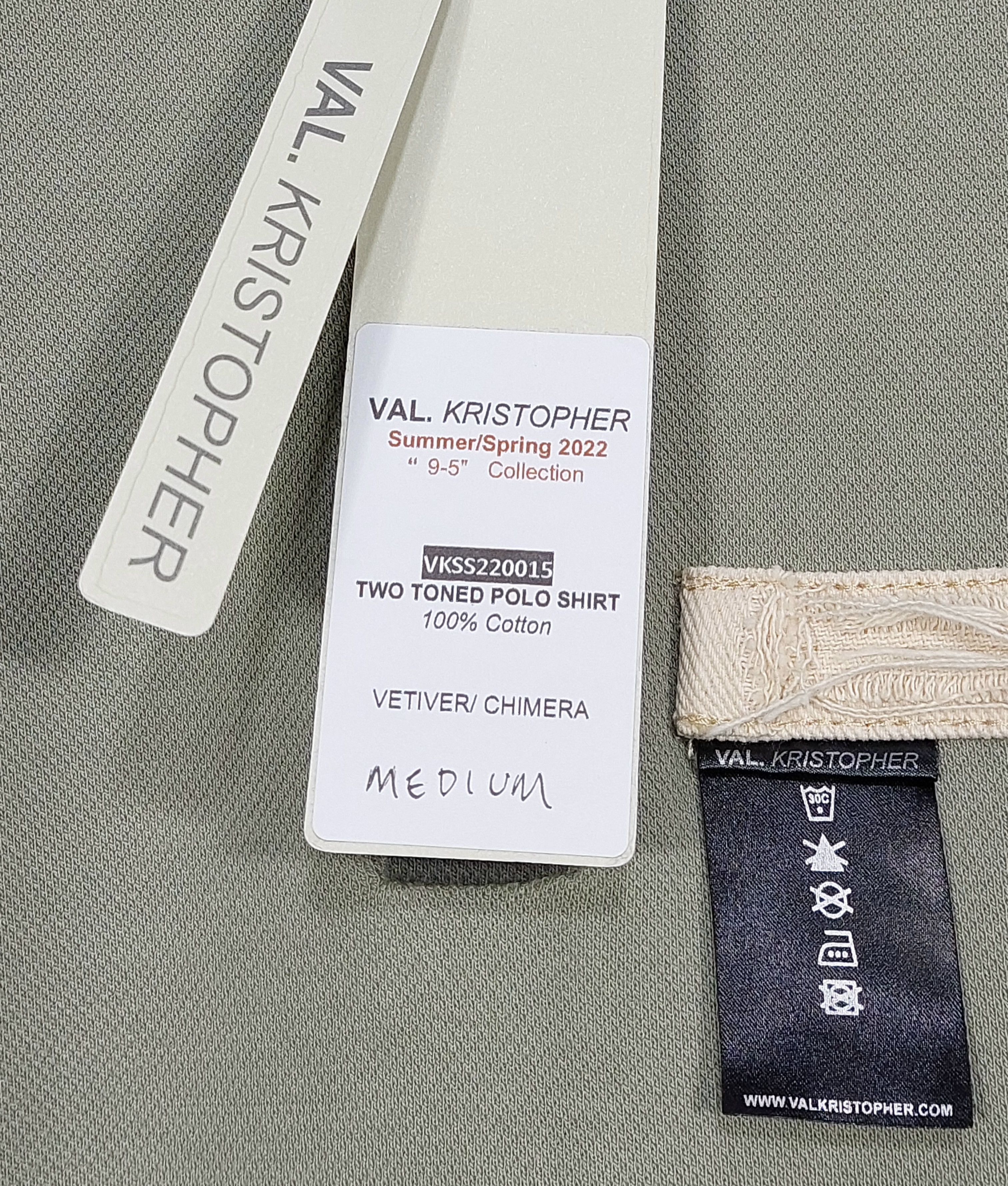 Val Kristopher two toned polo shirt - green M Size US M / EU 48-50 / 2 - 4 Thumbnail