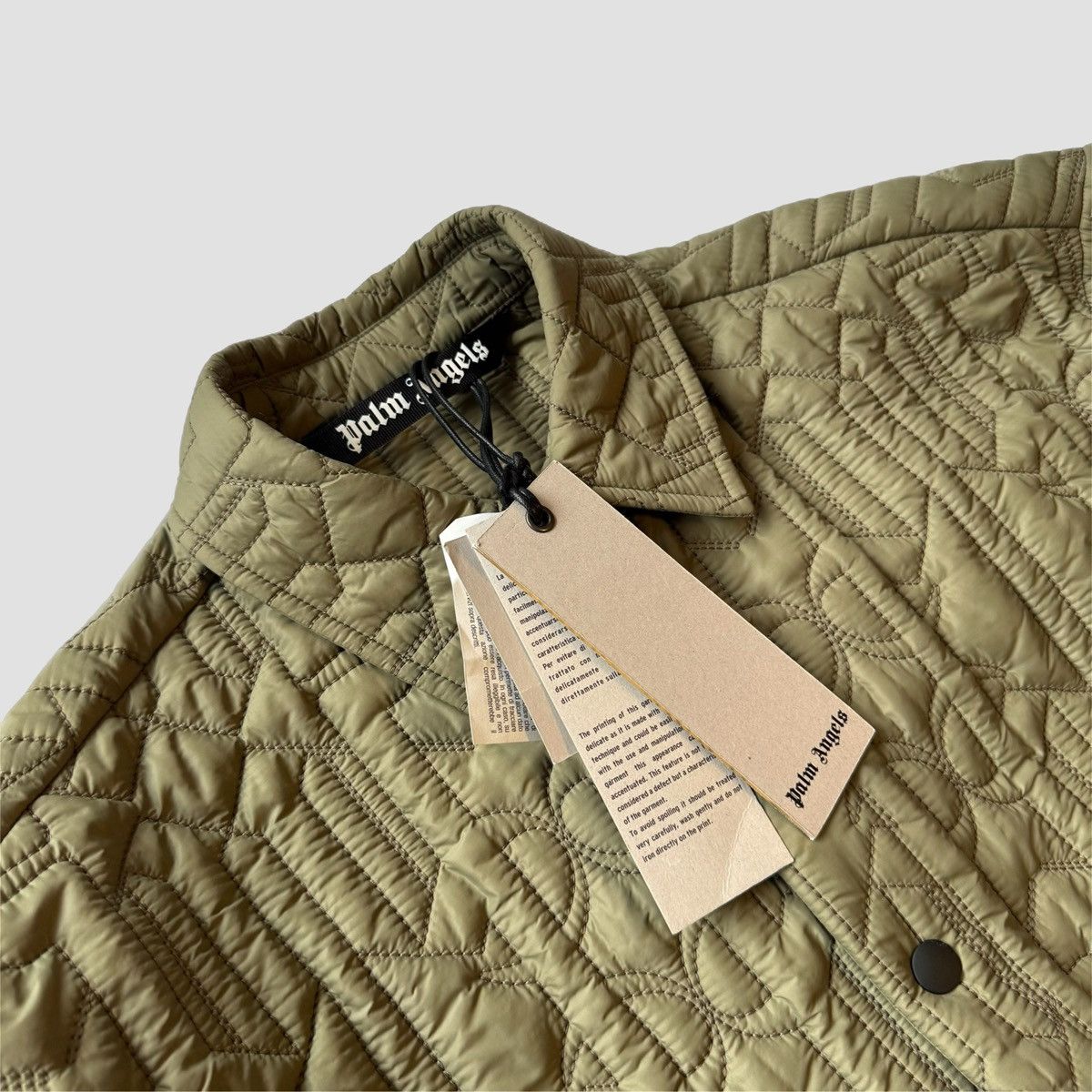 Palm Angels Palm Angels Monogram Quilted Shirt Jacket Size US S / EU 44-46 / 1 - 11 Thumbnail