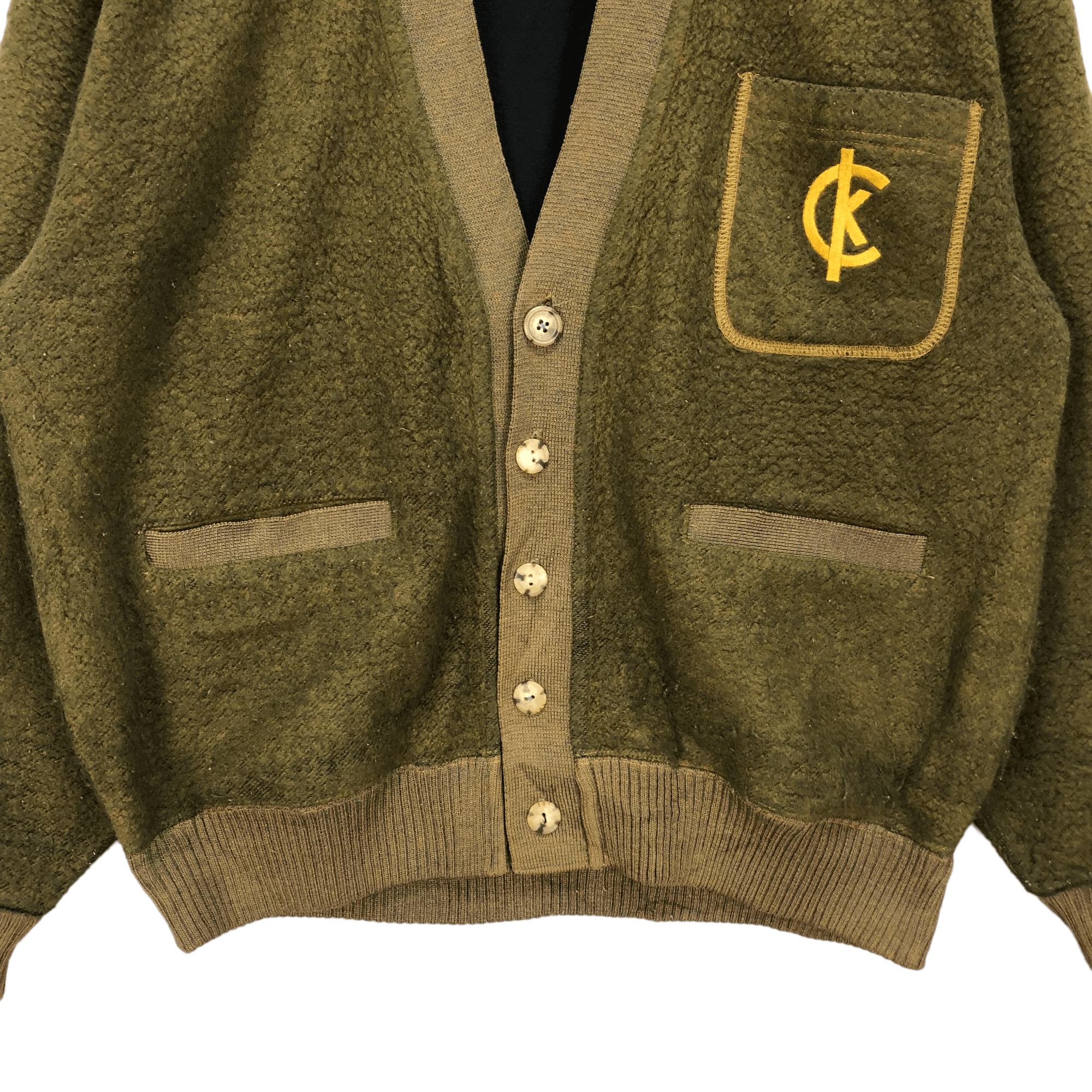 Calvin Klein Vintage Calvin Klein Sport CK Logo Fleece Cardigan #5320-184 Size US M / EU 48-50 / 2 - 4 Thumbnail