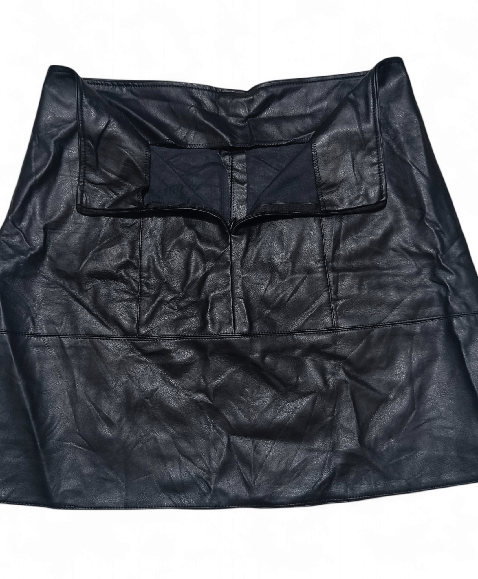 Leather MODELBOX Korean Brand Women's Faux Leather Short Pants Size 31" - 6 Thumbnail