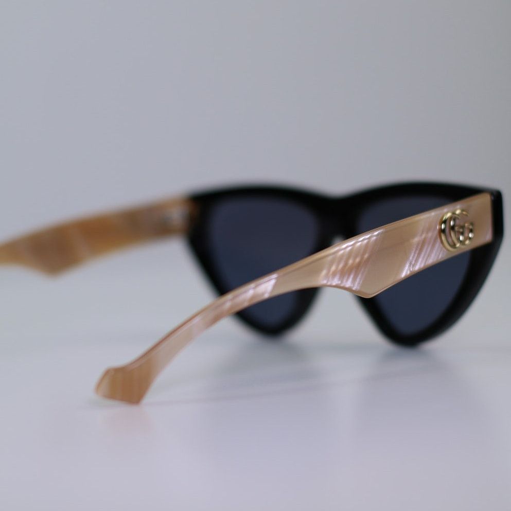 Gucci Gucci Sunglasses GG1333S 004 Shiny Black/BlueWomen Authentic Size ONE SIZE - 6 Thumbnail