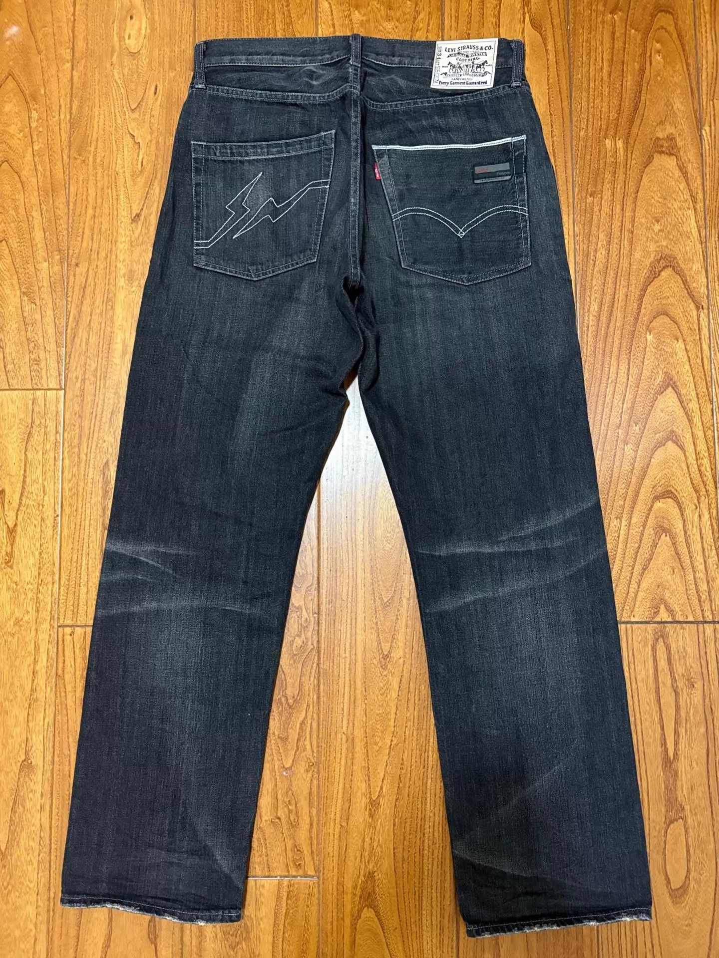 Levi's LEVIS FENOM White Button Heavy Wash 505 Jeans W34 Size US 34 / EU 50 - 2 Thumbnail