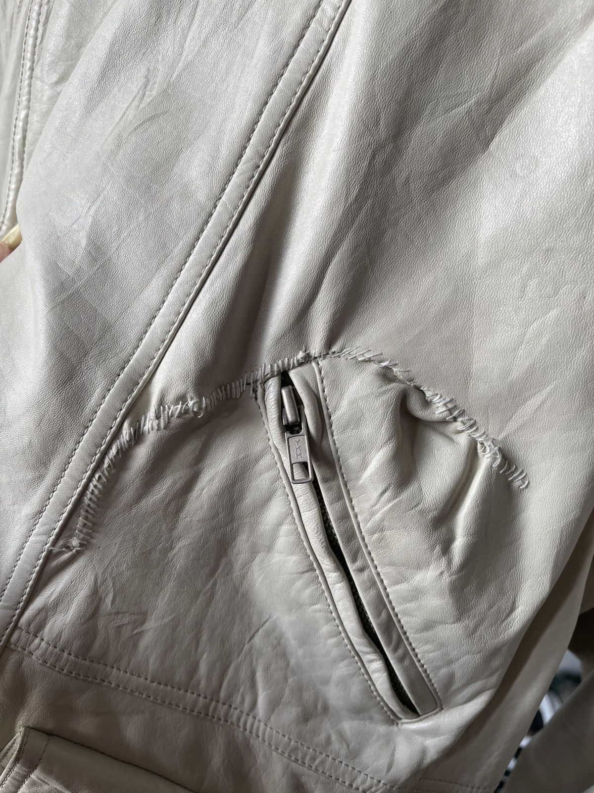 Hai Sporting Gear 80s Hai Sporting Gear Multipocket Leather Jacket Size US XL / EU 56 / 4 - 14 Thumbnail