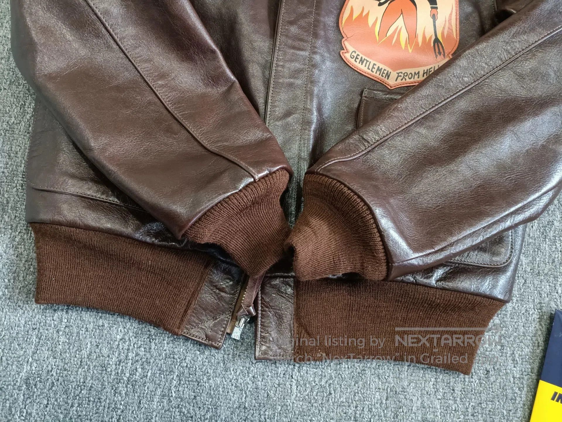 TOYS McCOY McCoy A2 Hell Gentleman Leather Jacket. Size US S / EU 44-46 / 1 - 8 Thumbnail