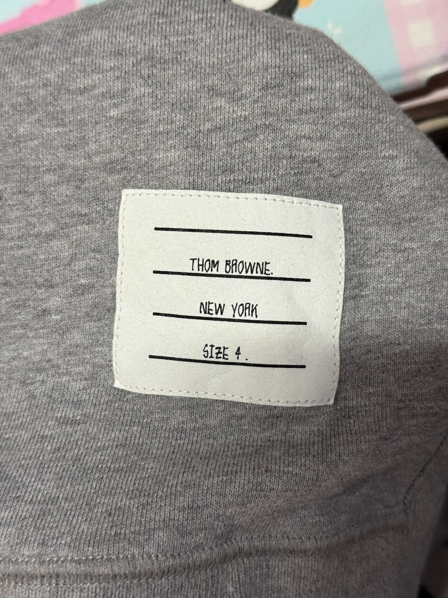 Thom Browne thom browne gray crewneck sweatshirt for men Size US M / EU 48-50 / 2 - 4 Thumbnail