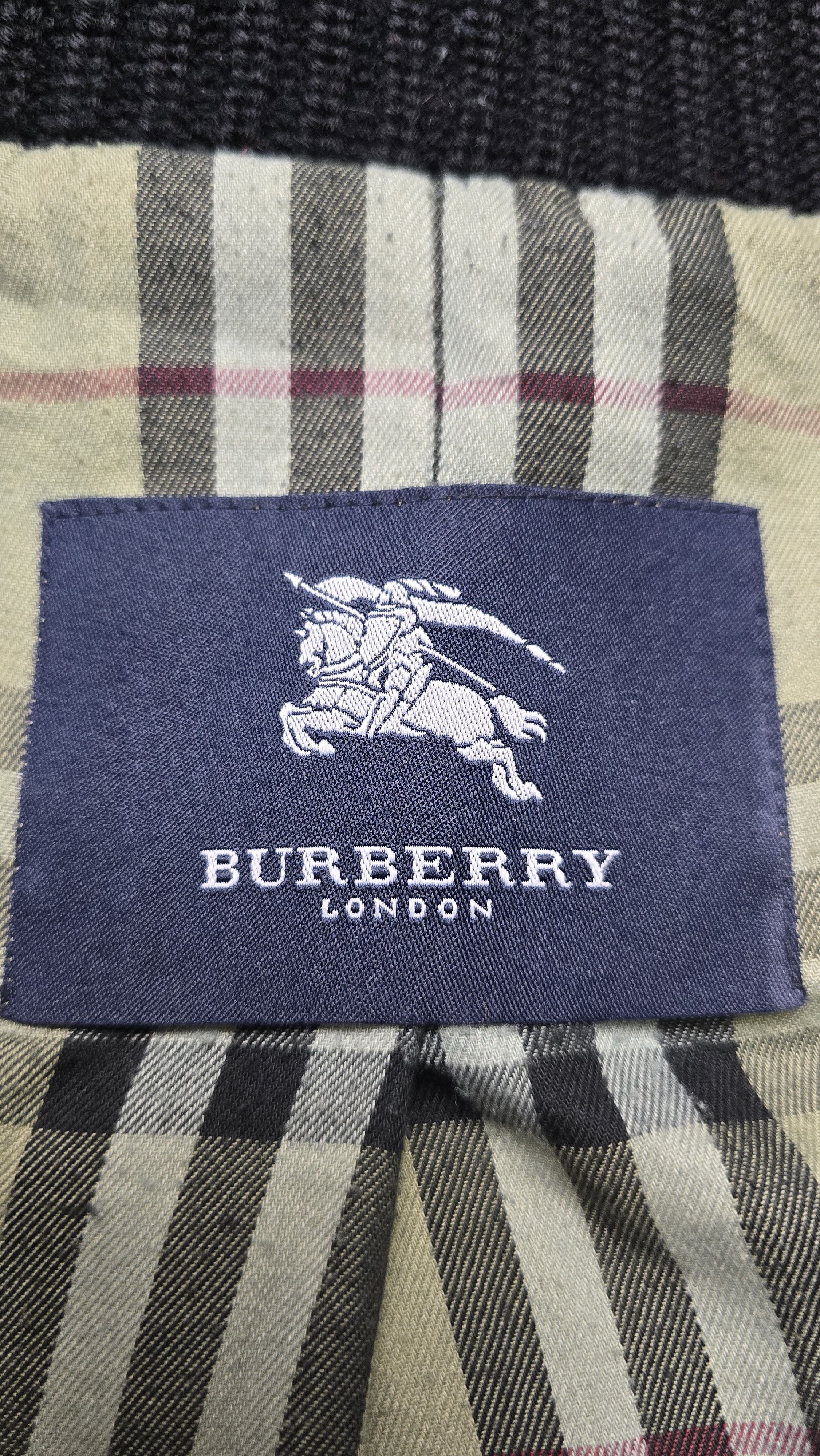 Burberry Sweater Jacket Merino Wool Corduroy Zip Nova Check Lined Size US XL / EU 56 / 4 - 18 Thumbnail