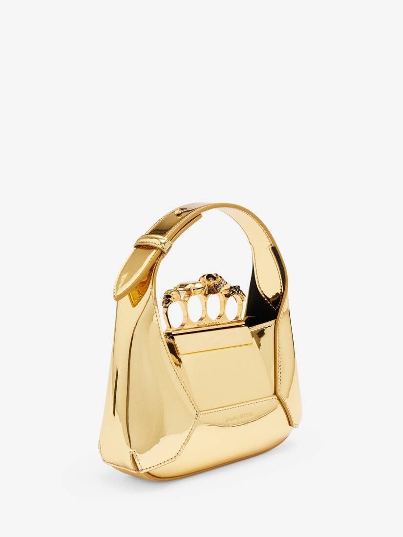 Alexander McQueen o1w1db10925 Size: OS/The Jewelled Hobo Mini Bag in Golden Size ONE SIZE - 3 Thumbnail