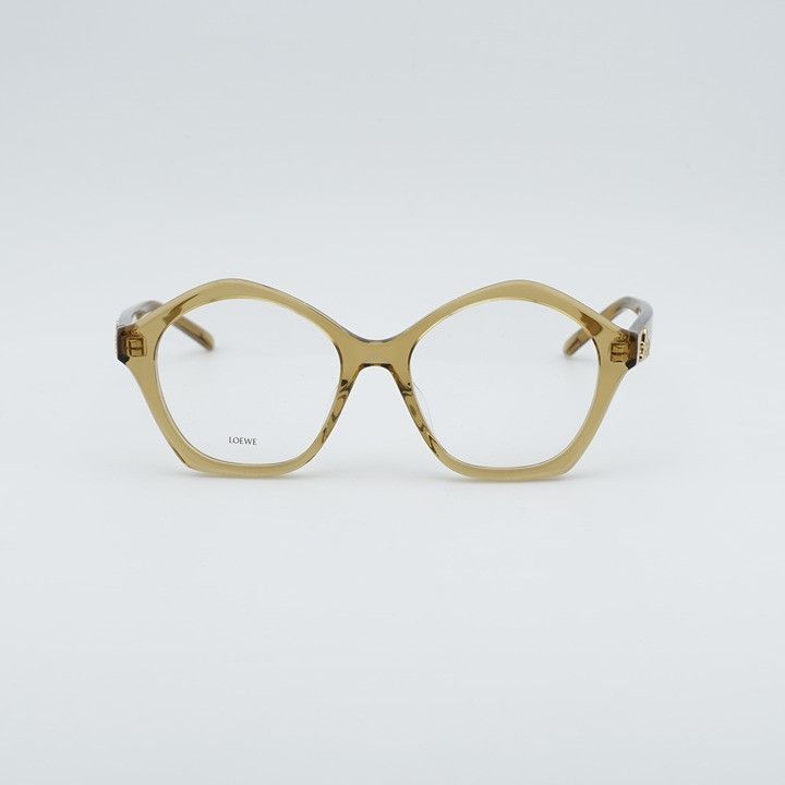 Loewe Loewe LW50053I 096 Eyeglasses Glossy Green 51mm Geometric Size ONE SIZE - 4 Thumbnail