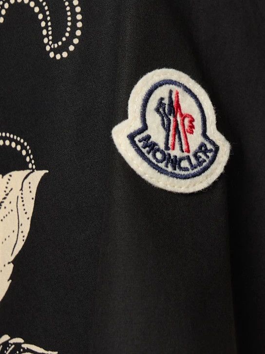 Moncler o1lsvrm0425 Floral Print Cotton Shirt in Black Size US L / EU 52-54 / 3 - 5 Thumbnail