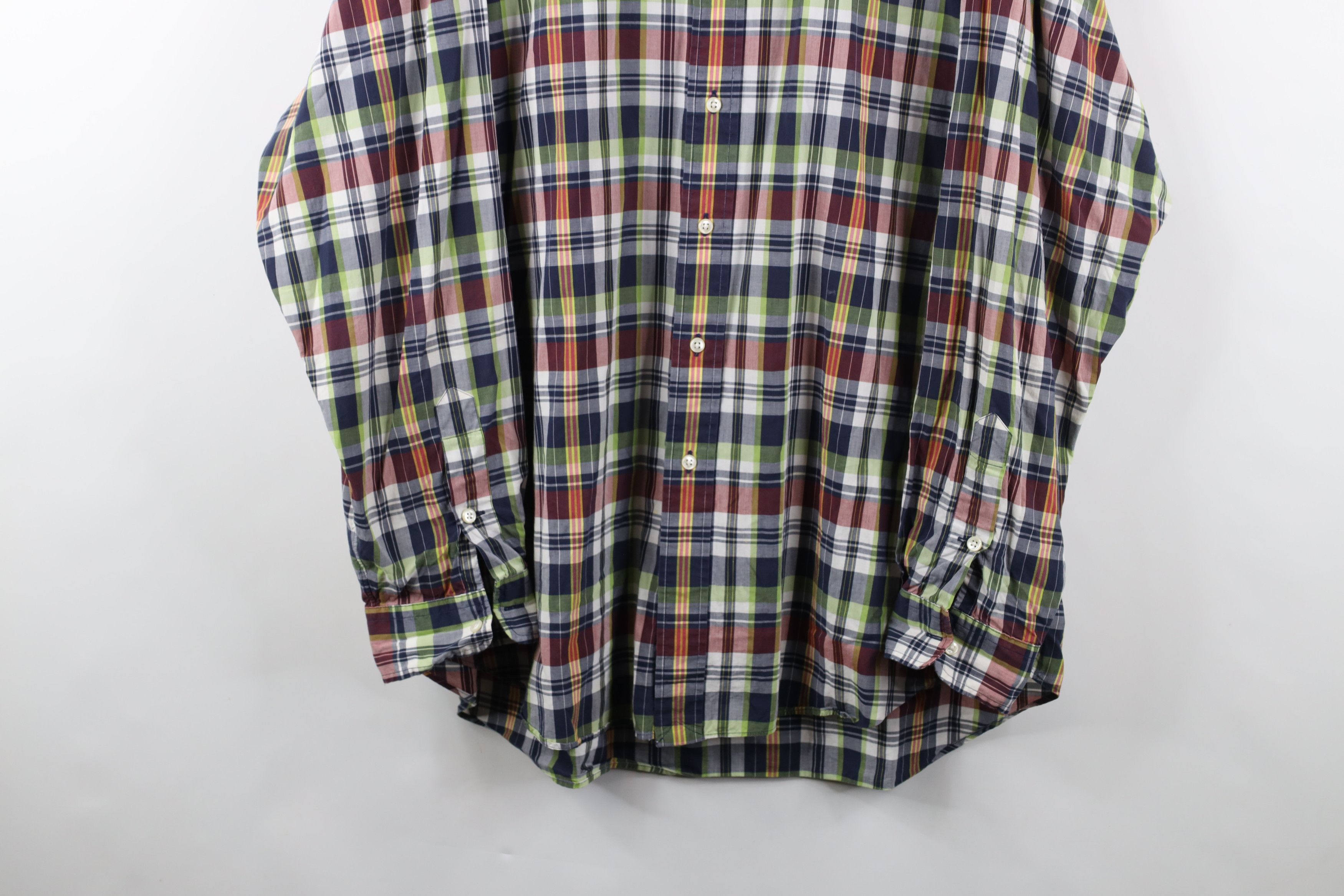 Ralph Lauren × Vintage Vintage 90s Ralph Lauren Plaid Button Down Shirt Cotton Size US XL / EU 56 / 4 - 3 Thumbnail