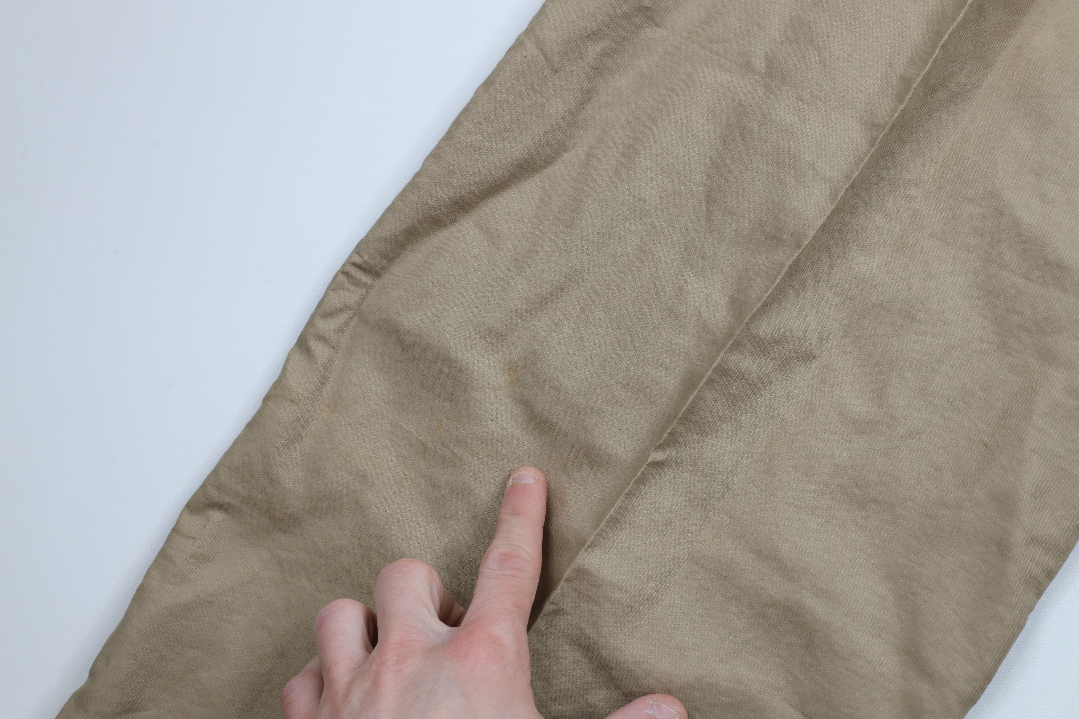 Vintage Vintage 70s Streetwear Button Wide Leg Chino Pants Beige Size 38" / US 16 / IT 52 - 12 Thumbnail