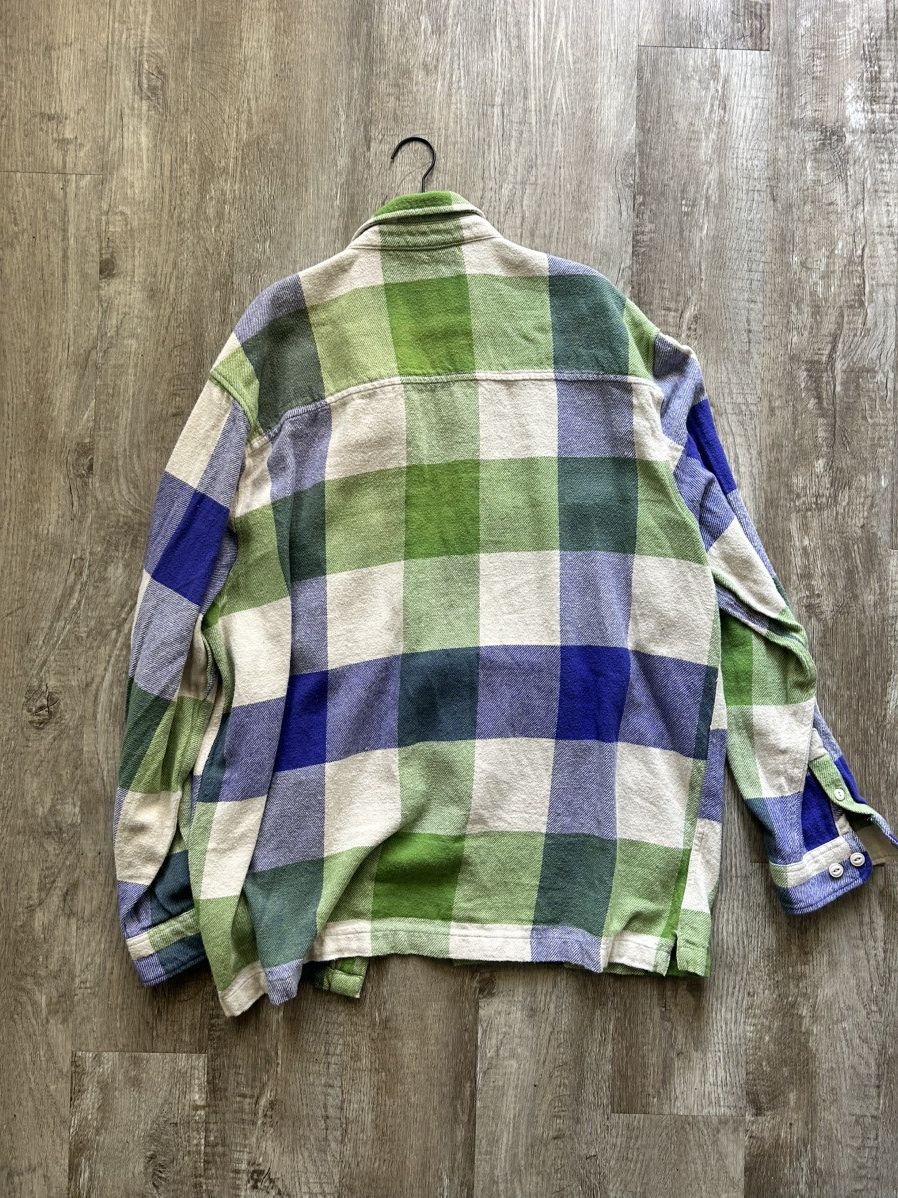 Bdg BDG Green and blue plaid flannel shirt Size US XL / EU 56 / 4 - 5 Thumbnail