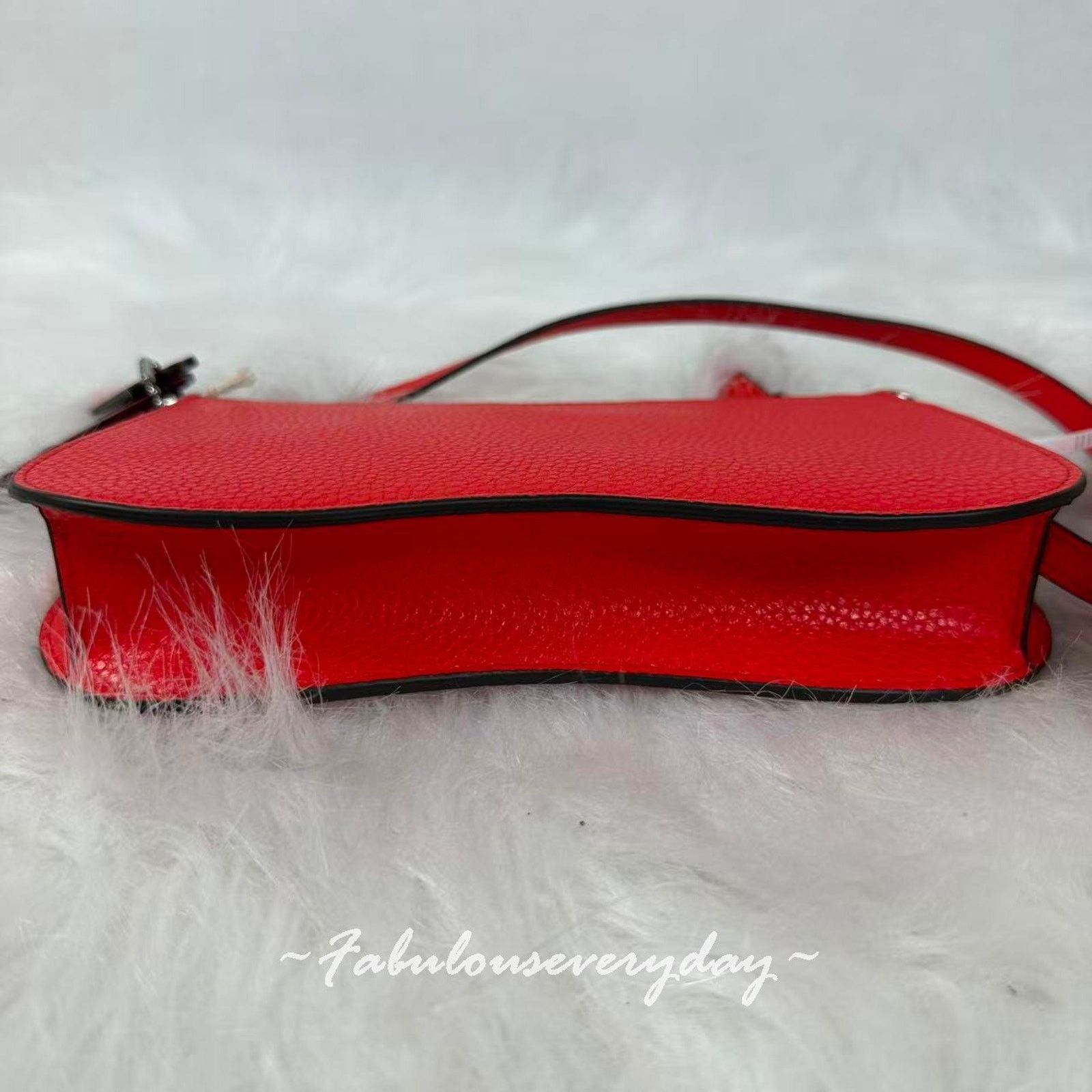 Coach COACH Small Wavy Shoulder Coachtopia Upcrafted Leather Red Size ONE SIZE - 6 Thumbnail