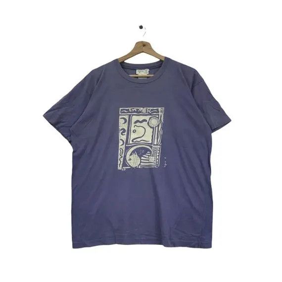 agnes b. Vtg 90’ AGNES B. PARIS La Mer Painting Made In France Tee Size M / US 6-8 / IT 42-44 - 1 Thumbnail