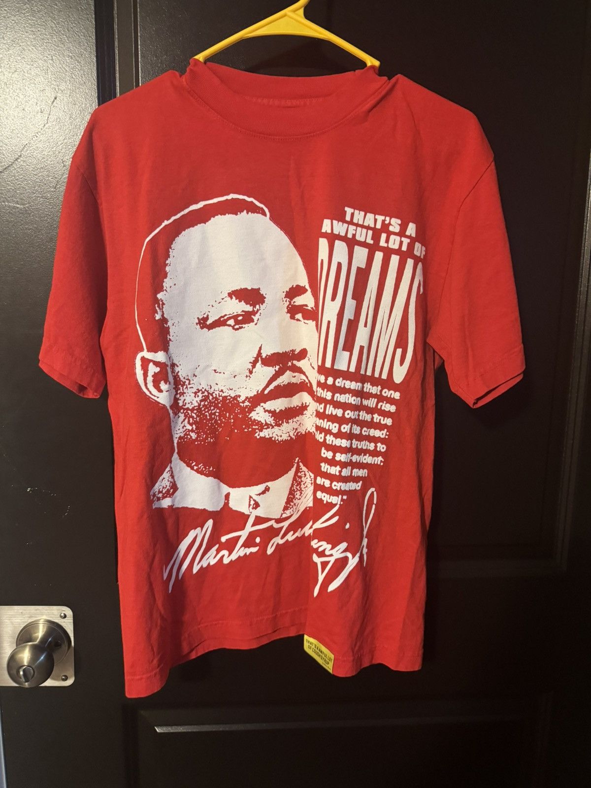 Awful lots of cough syrup MLK red tee