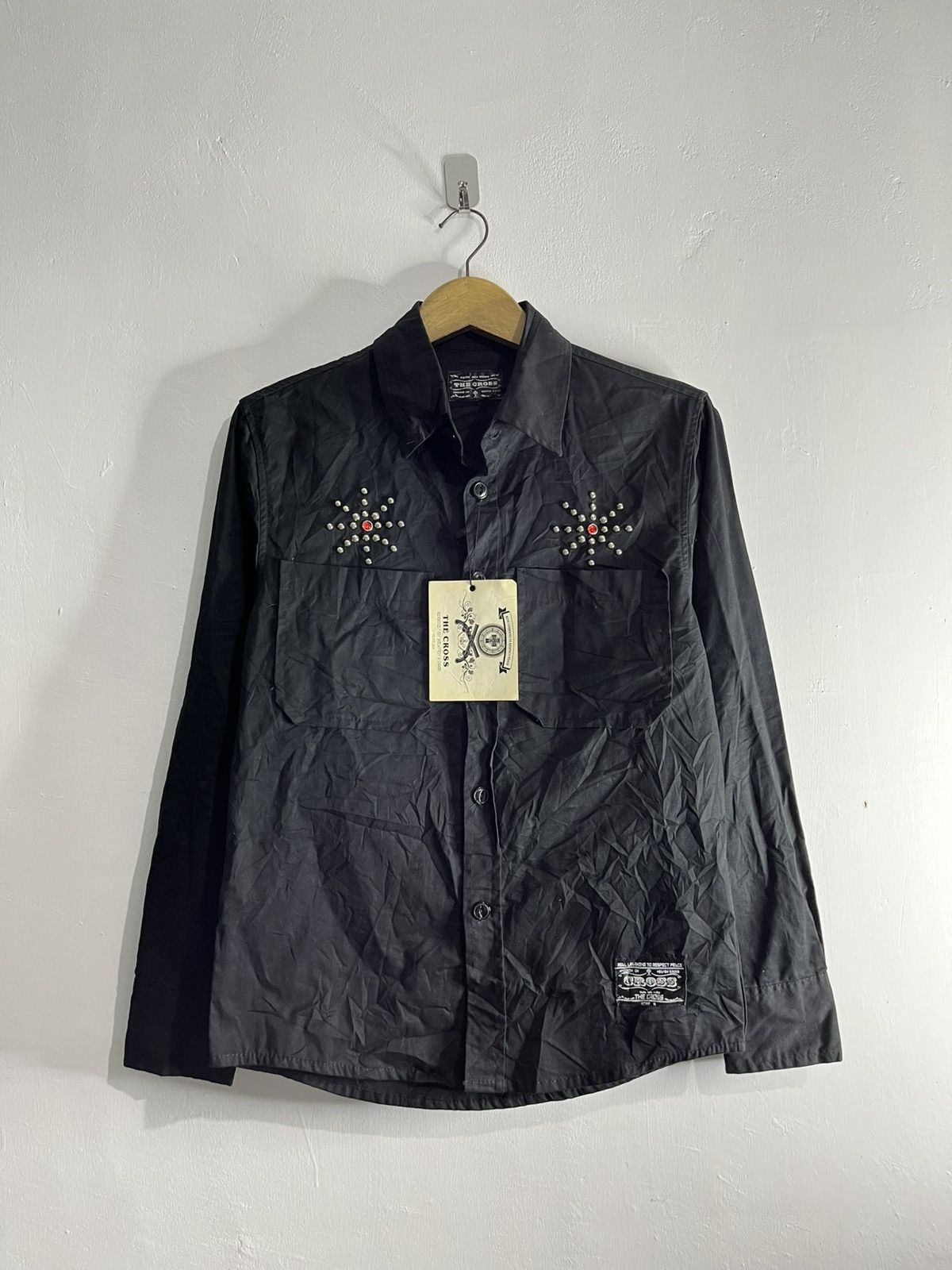 20471120 Vkei style the cross studed shirts Size US M / EU 48-50 / 2 - 1 Thumbnail