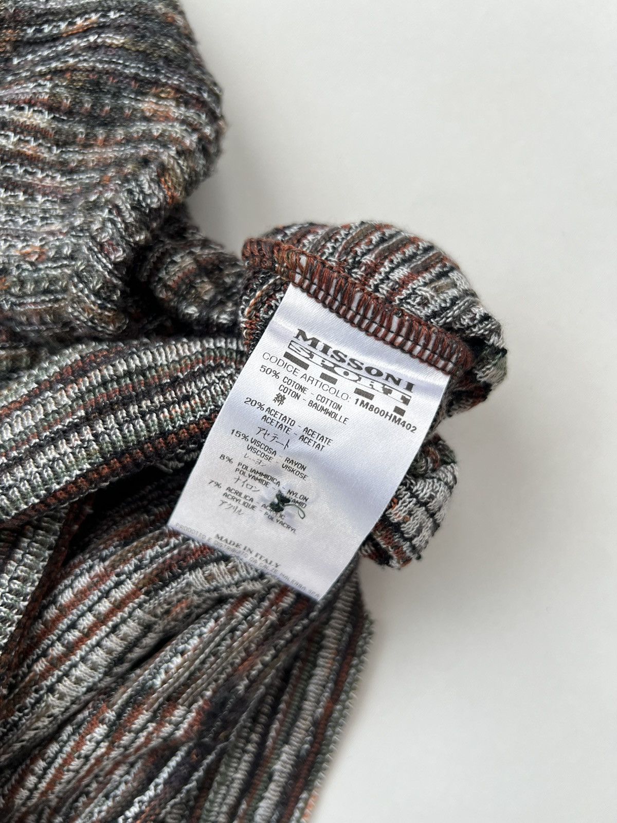 Missoni × Vintage Missoni Sport Vintage Textured Knitted Multicolour Cardigan Size US XL / EU 56 / 4 - 12 Thumbnail