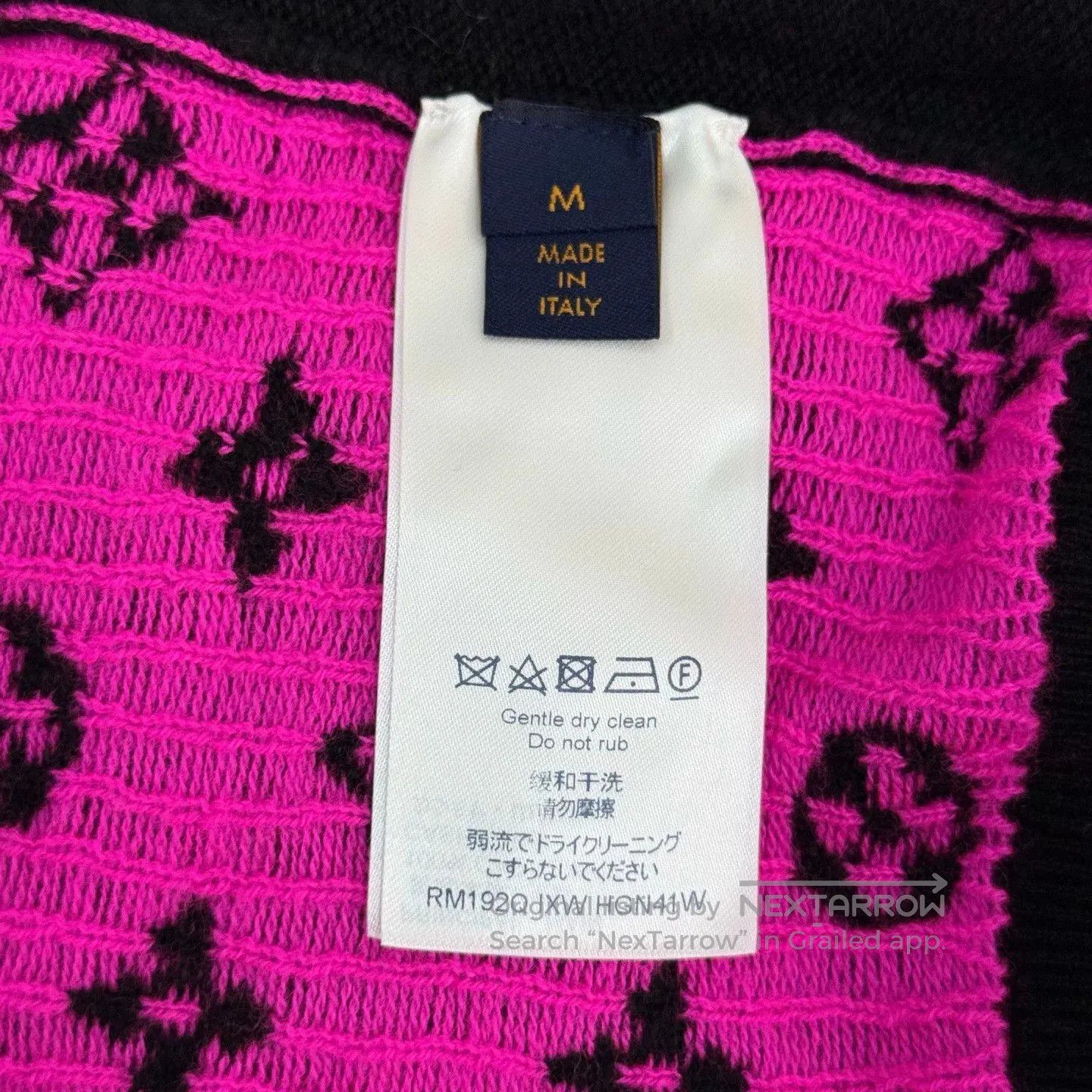 Louis Vuitton LV Black Pink Print Cashmere Sweater M. Size US M / EU 48-50 / 2 - 6 Thumbnail
