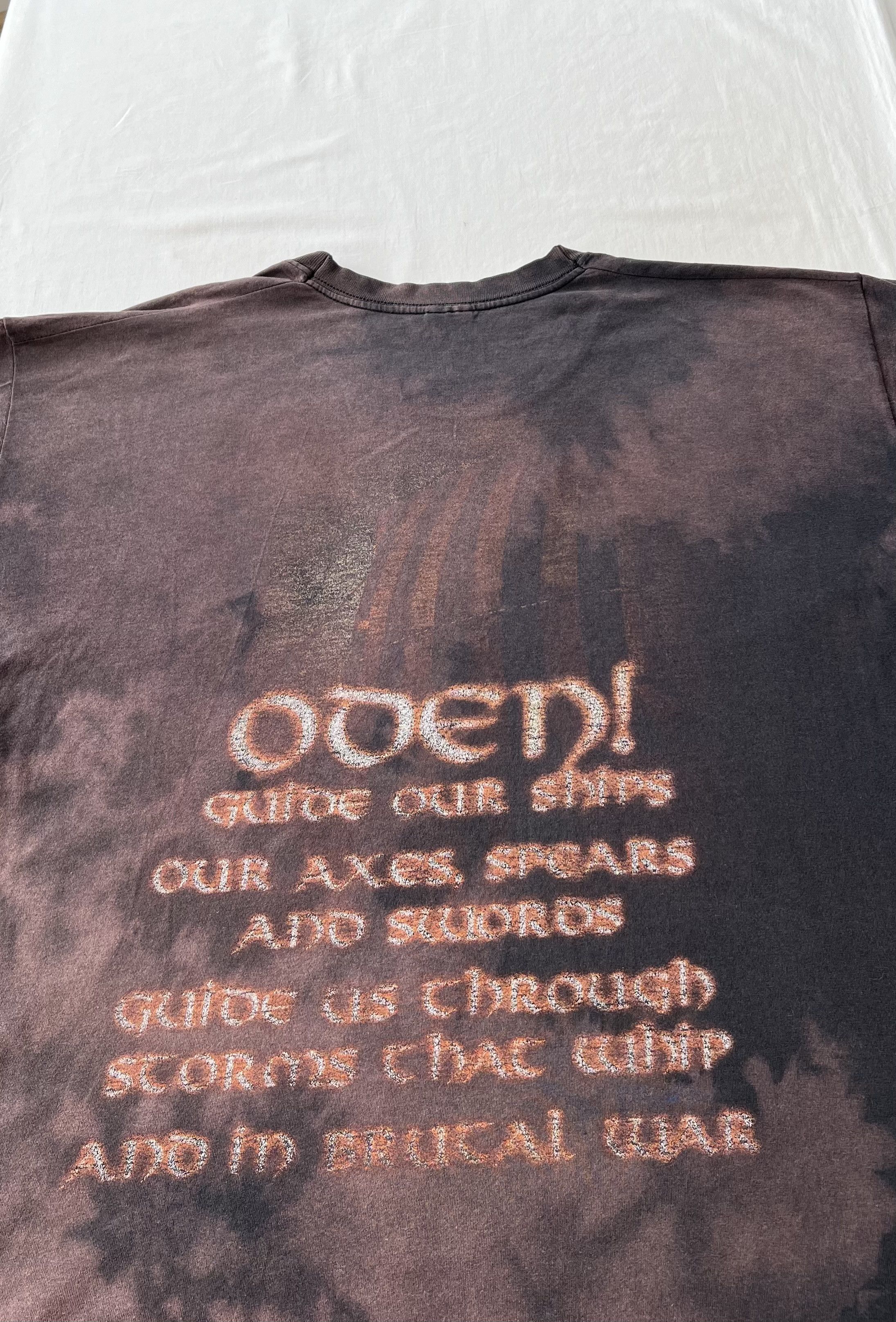 Band Tees Vintage 2000s Amon Amarth Metal Band Bleach Tie Dye T-shirt Size US XL / EU 56 / 4 - 14 Thumbnail