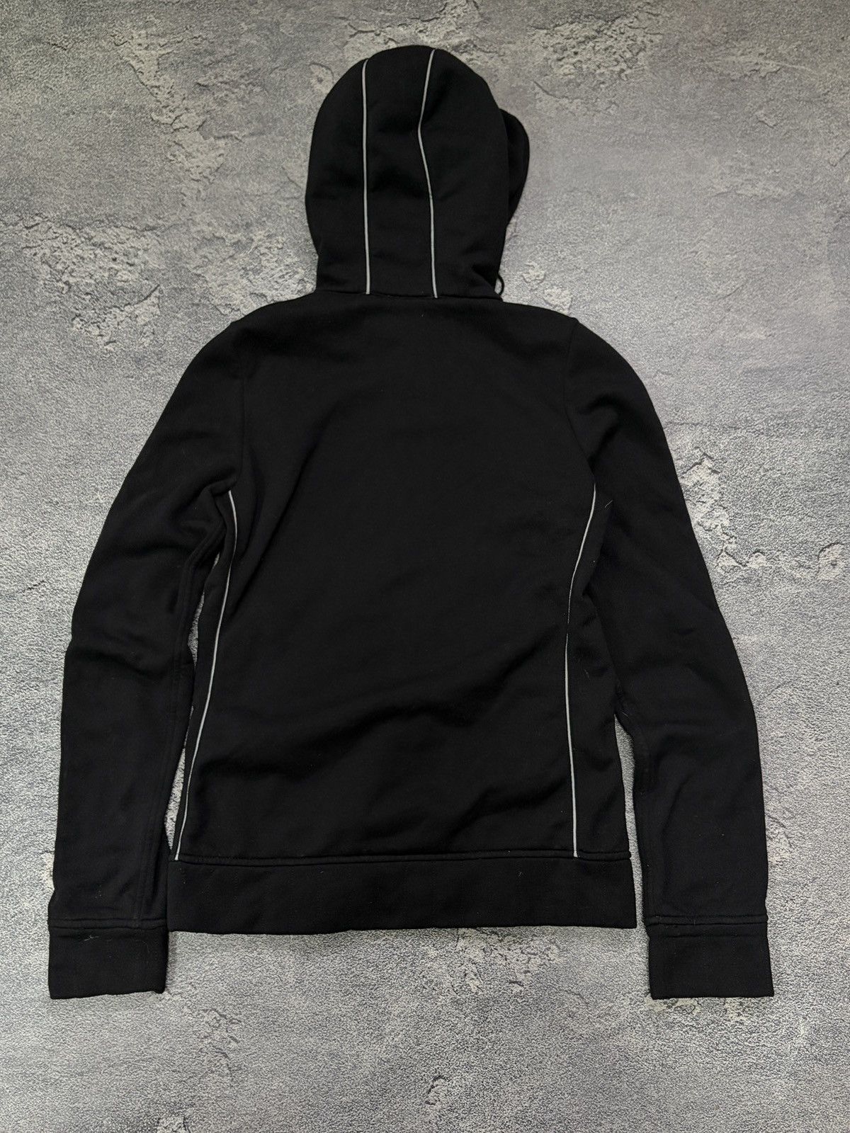 Frauenschuh FRAUENSCHUH Luxury Fleece Hoodie Black White Trim XS Size XS / US 0-2 / IT 36-38 - 4 Thumbnail
