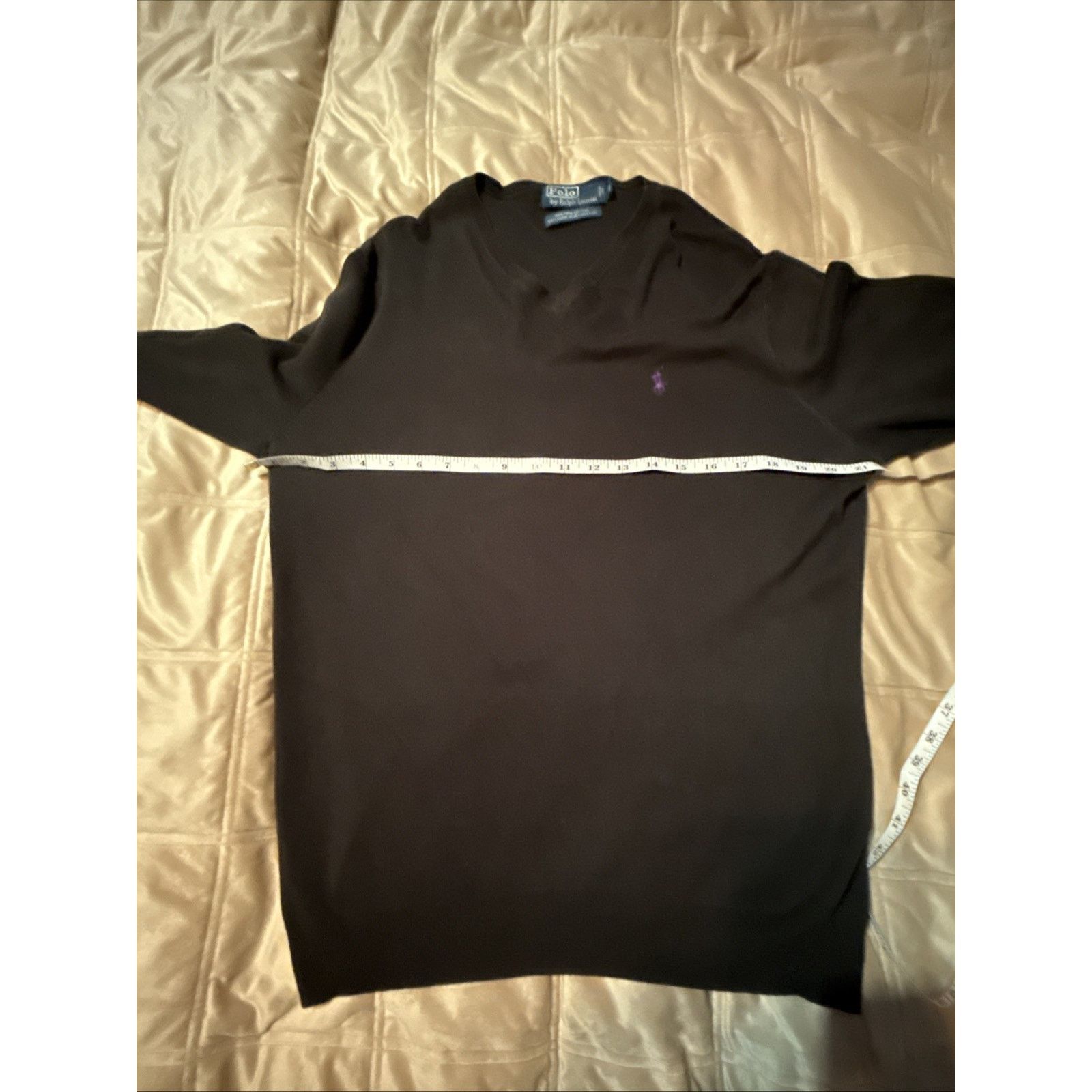 Ralph Lauren Polo Ralph Lauren Sweater Mens M Black Pima Cotton V-Neck Size US M / EU 48-50 / 2 - 6 Thumbnail