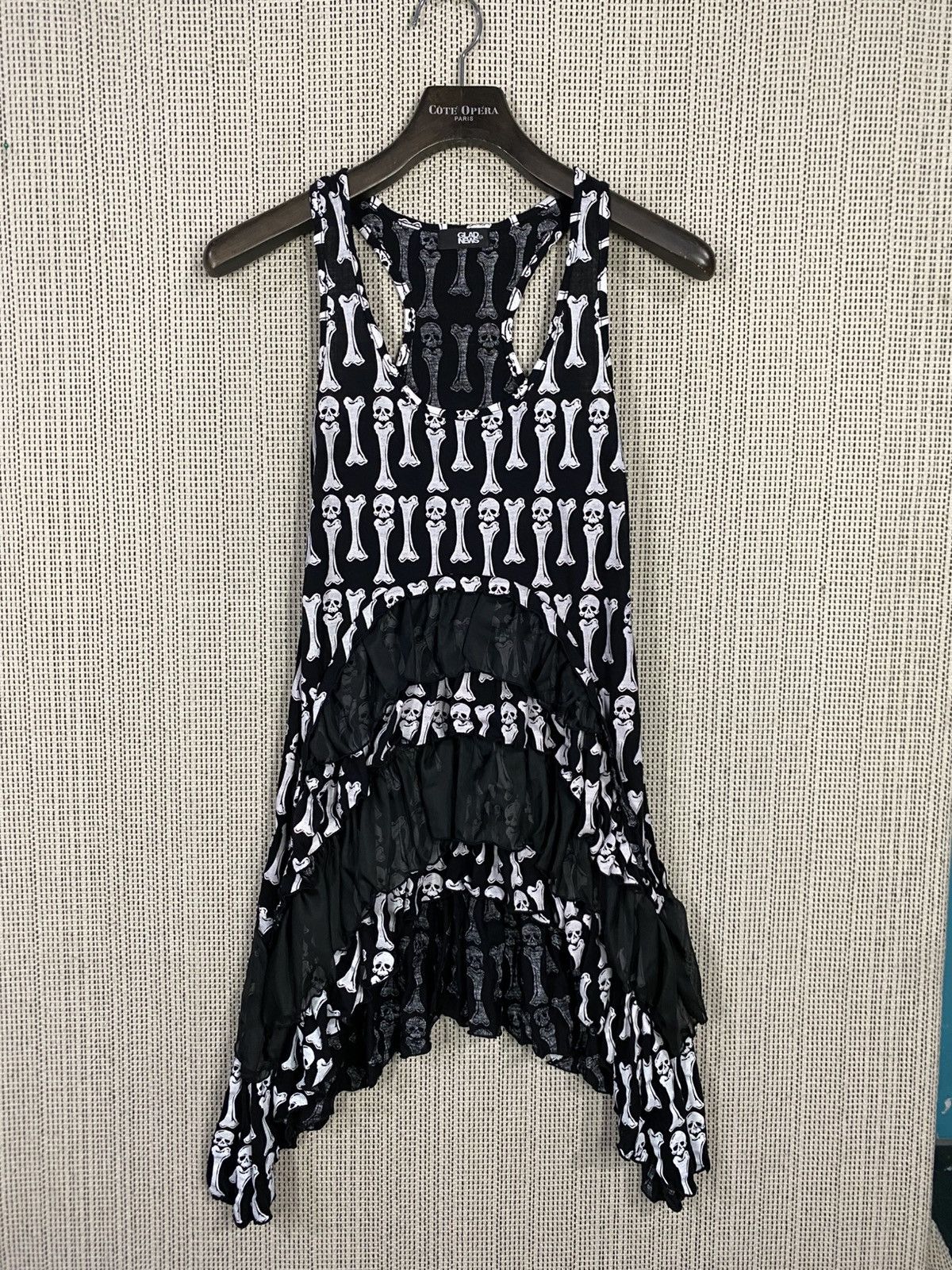Seditionaries Gothic punks glad news full printed skulls blouse sleeveless Size ONE SIZE - 1 Thumbnail