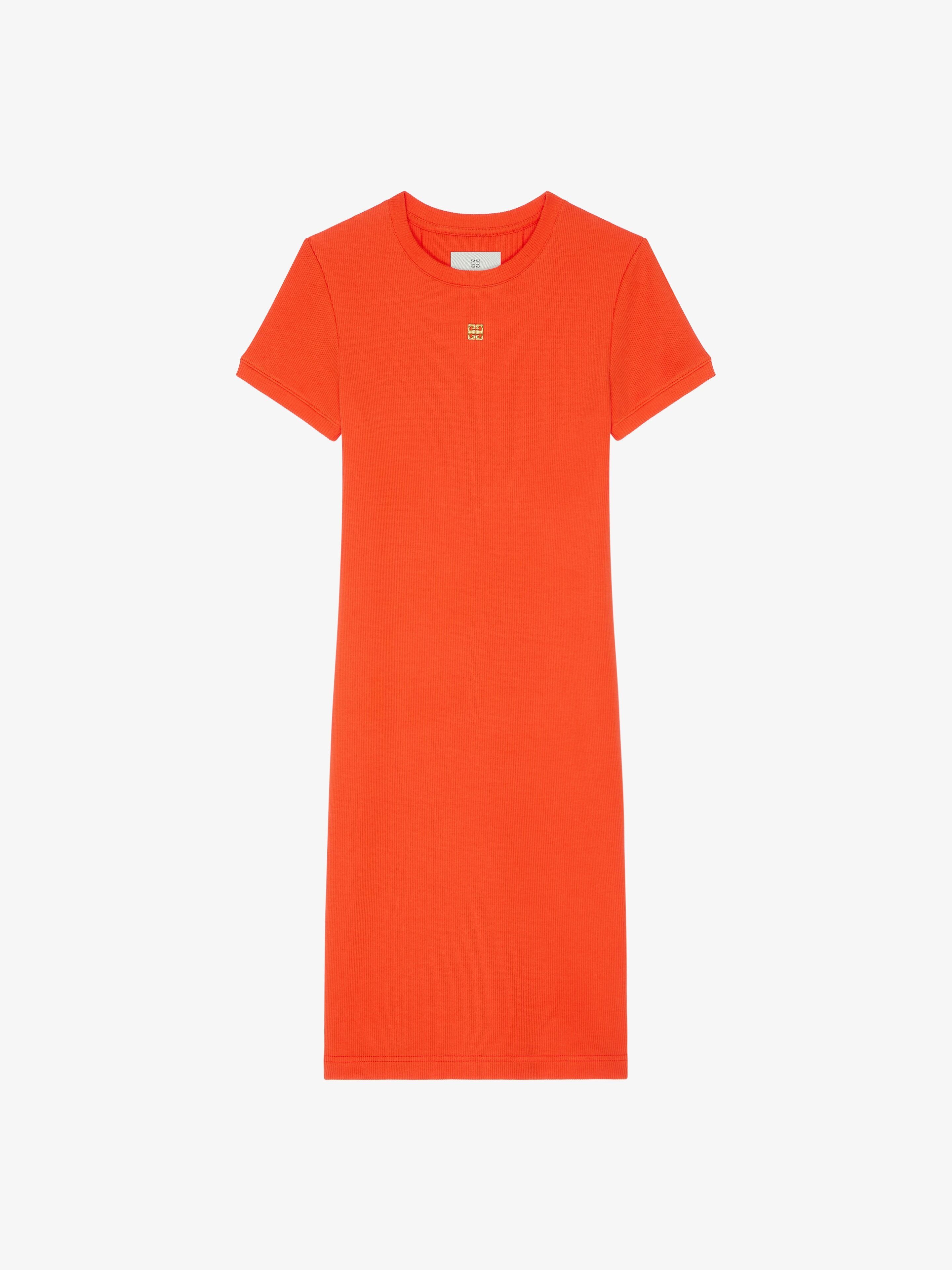 Givenchy o1w1db10825 4G Short Sleeves Rib Tank Dress in Orange Size XL / US 12-14 / IT 48-50 - 1 Thumbnail