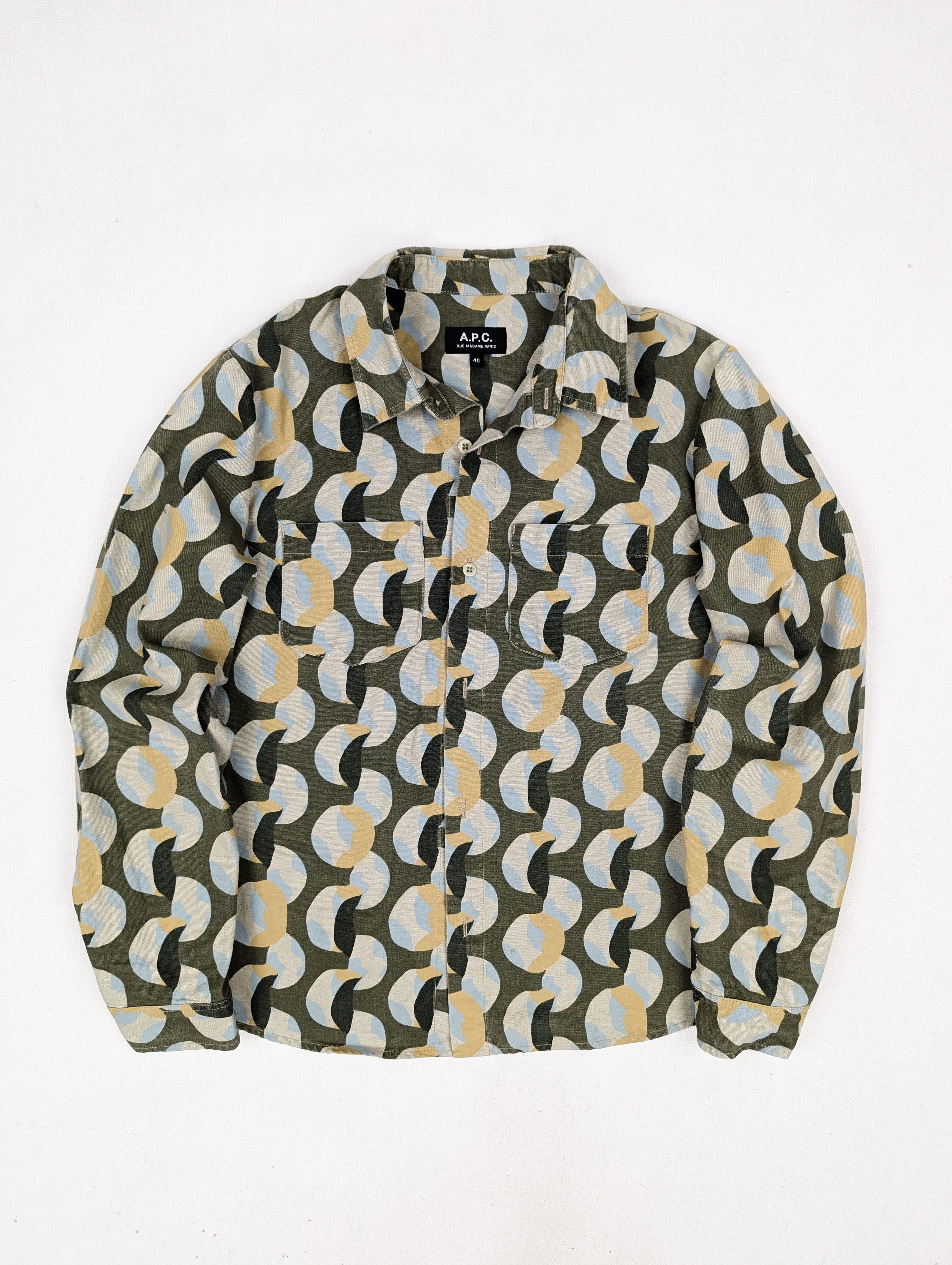 A.P.C. A.P.C. APC jacket overshirt khaki 40 L Size L / US 10 / IT 46 - 1 Thumbnail