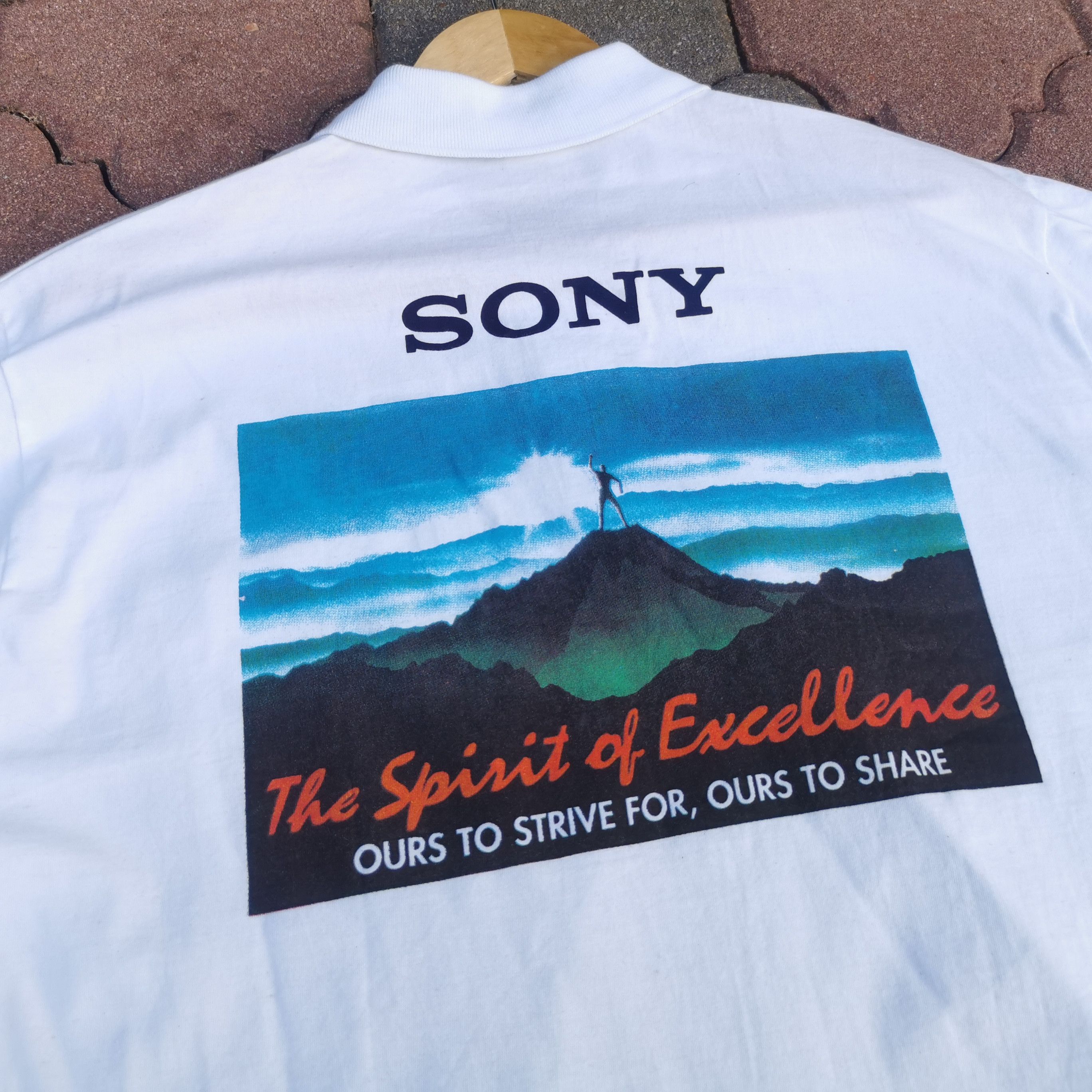 Sony × Vintage Vintage Sony Japanese Brand Polo Shirt Size US L / EU 52-54 / 3 - 2 Thumbnail
