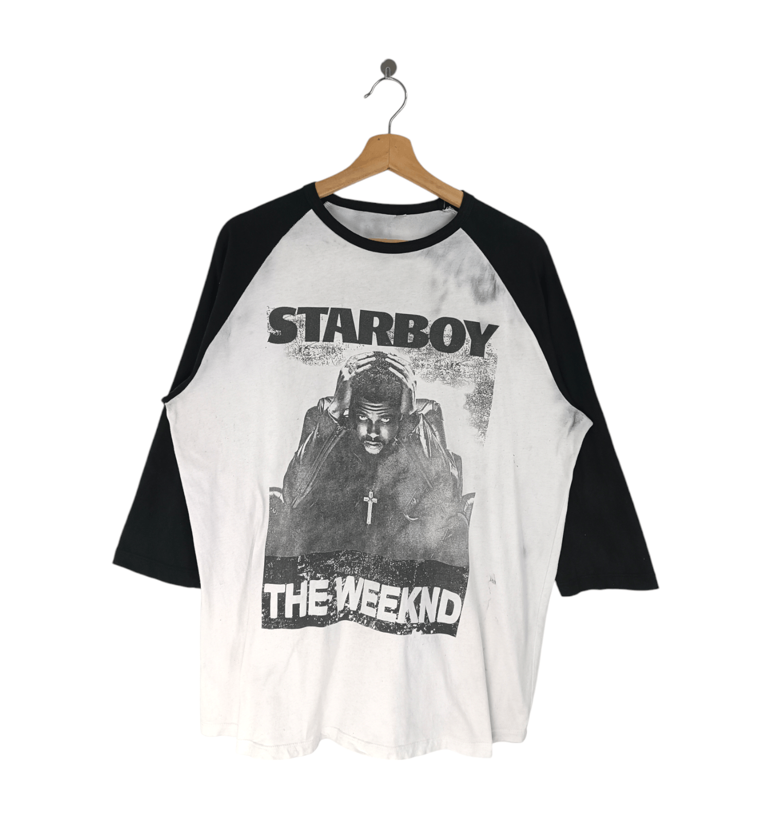 Rap Tees TRASHED THE WEEKND 3Q TEE RAP TEES HIP HOP SELENA BIEBER Size US XL / EU 56 / 4 - 1 Thumbnail