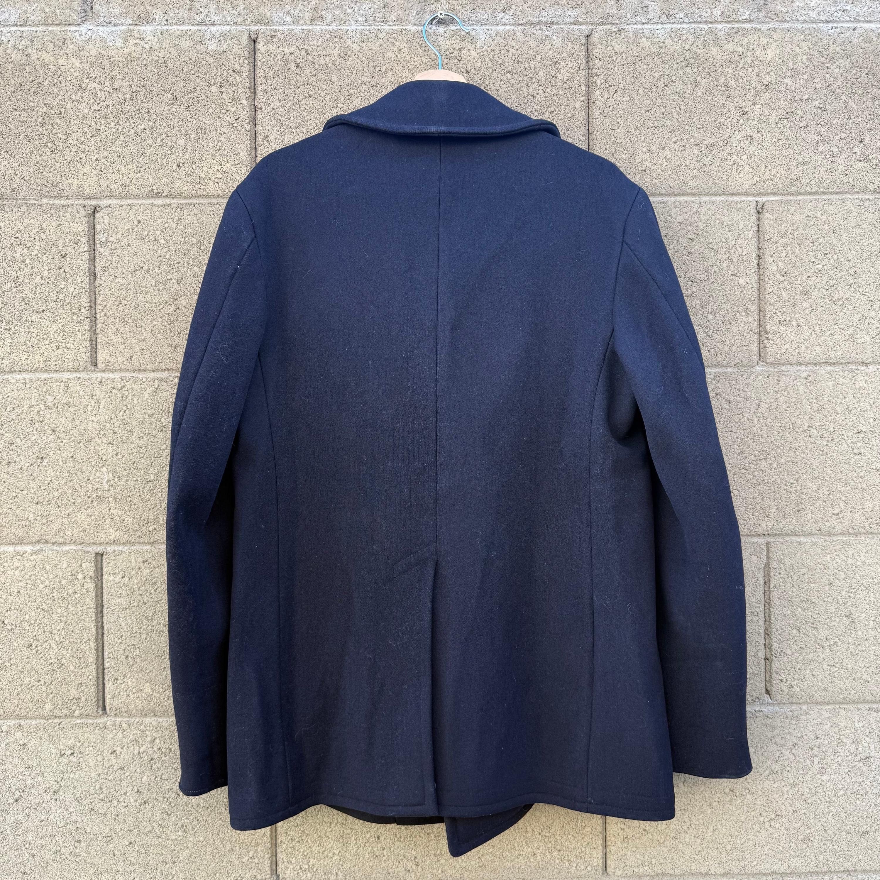 Vintage 40's USN Navy Wool Peacoat Dress Jacket Size US S / EU 44-46 / 1 - 2 Thumbnail