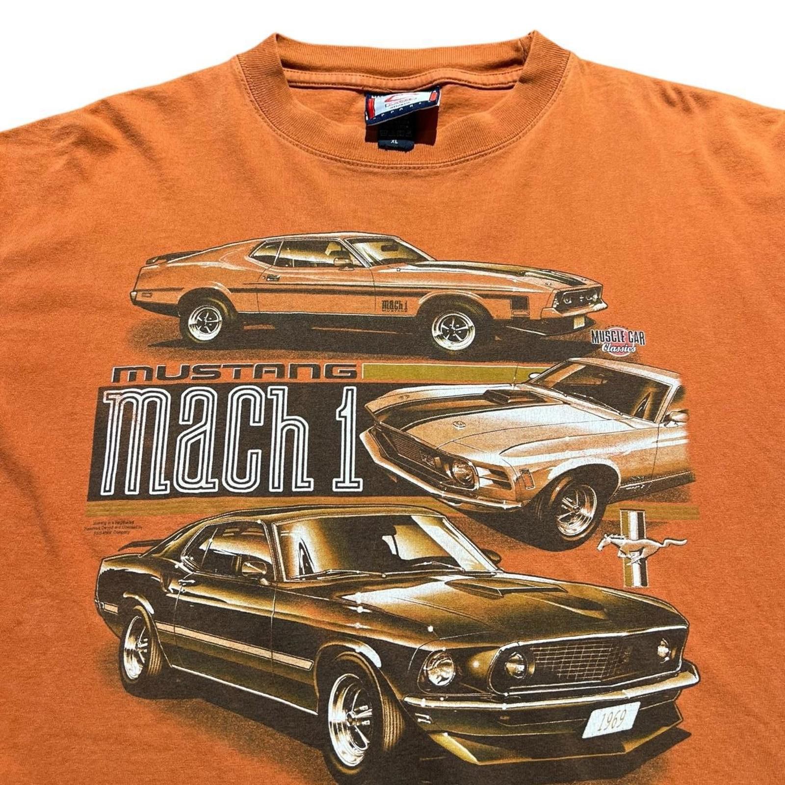 Other Vintage Ford Mustang Mach 1 Muscle Car Short Sleeve T-Shirt Size US XL / EU 56 / 4 - 3 Thumbnail