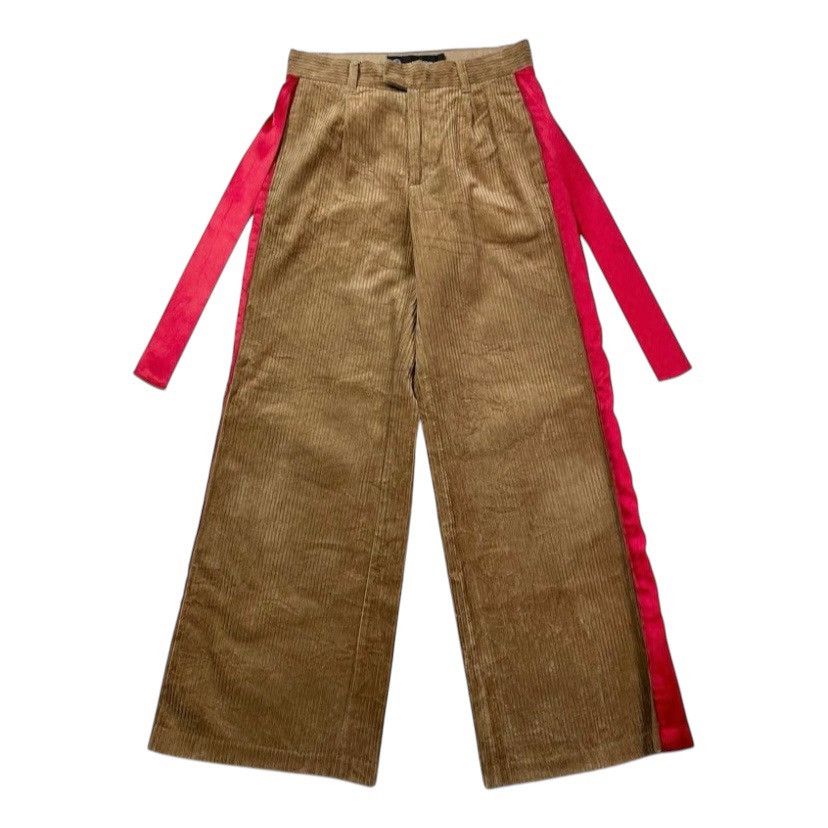 GU × Japanese Brand × Undercover GU x Undercover Women's Ribbon Bow Corduroy Wide Trousers Size US 26 / EU 42 - 1 Thumbnail