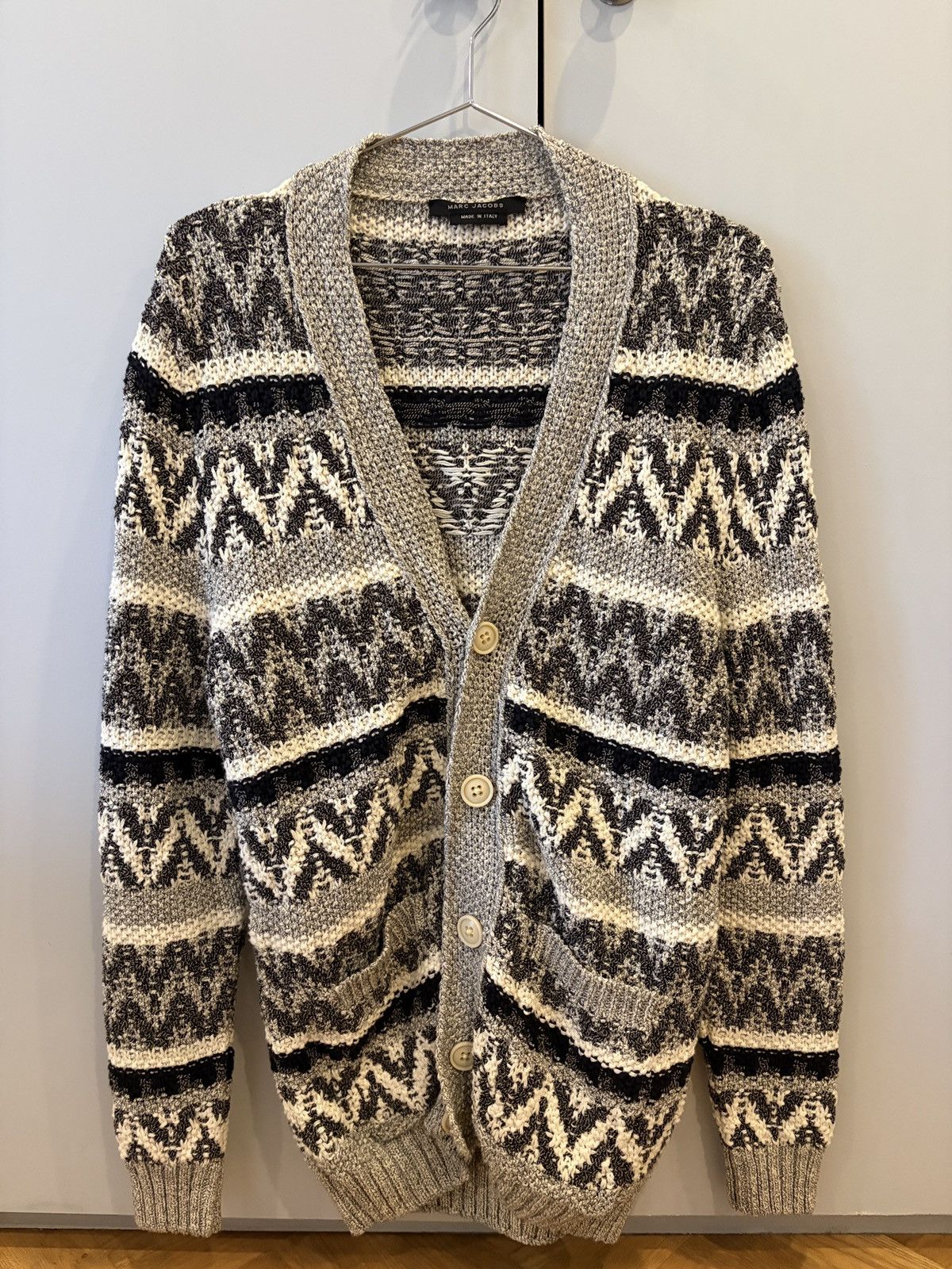 Marc Jacobs Marc Jacobs Pattern Knit Cardigan Made in Italy Size US S / EU 44-46 / 1 - 1 Thumbnail