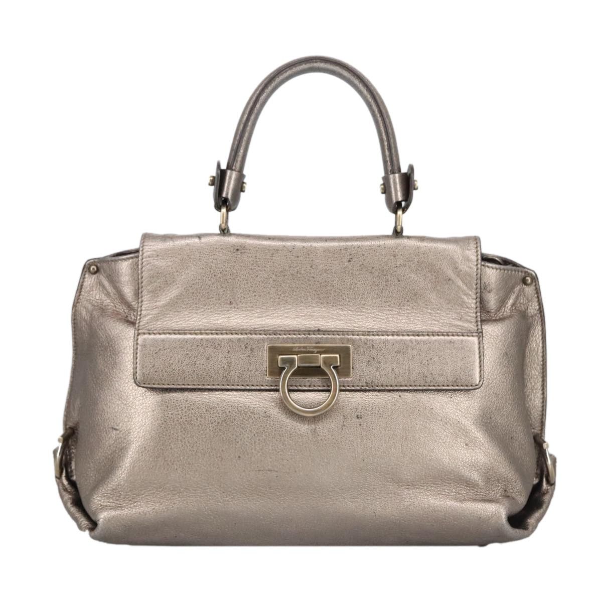 Salvatore Ferragamo Salvatore Ferragamo Sofia Satchel Leather Size ONE SIZE - 1 Thumbnail